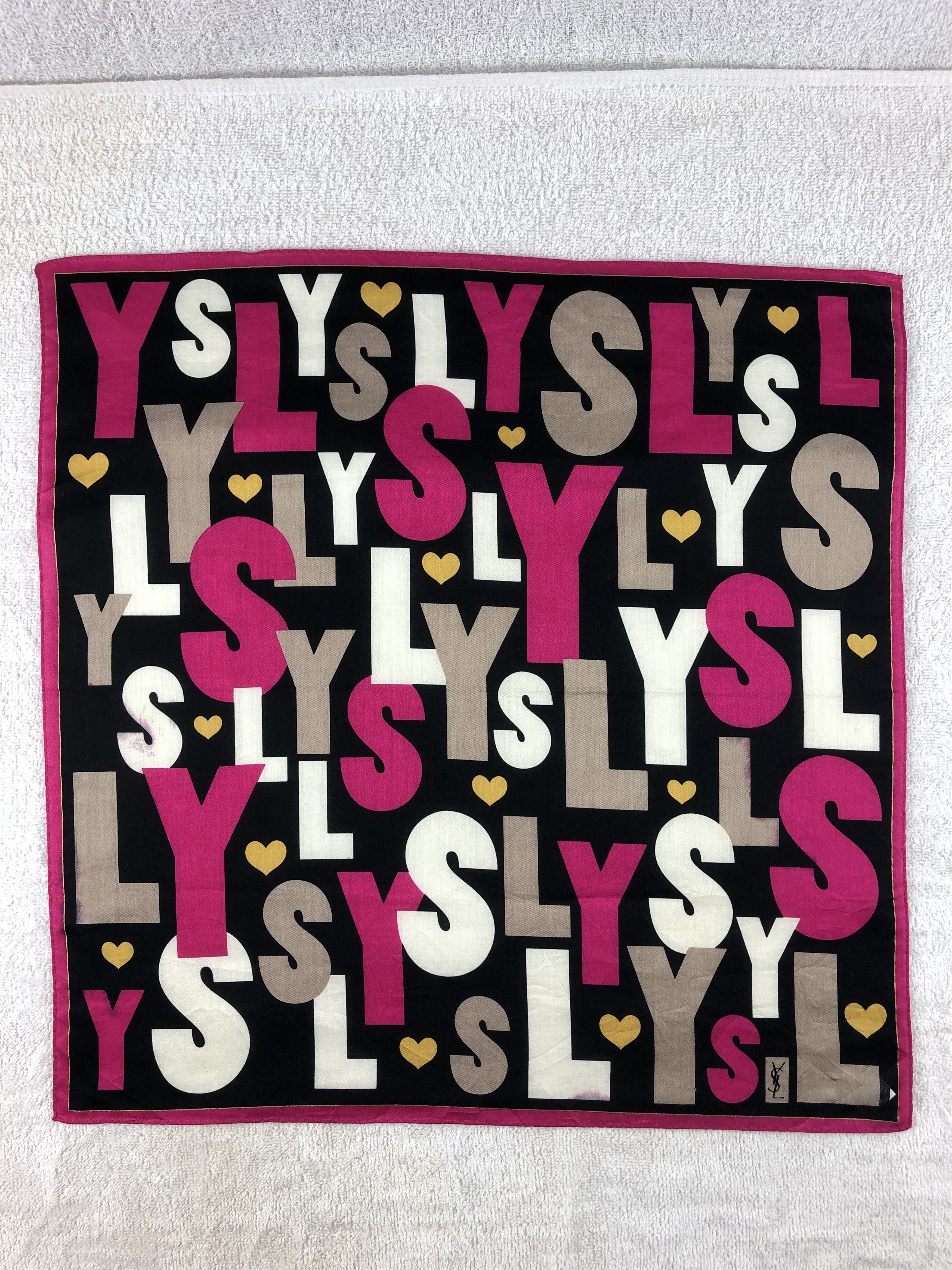 Yves Saint Laurent Yves Saint Laurent Handkerchief / Bandana / Neckerchief Size ONE SIZE - 3 Thumbnail