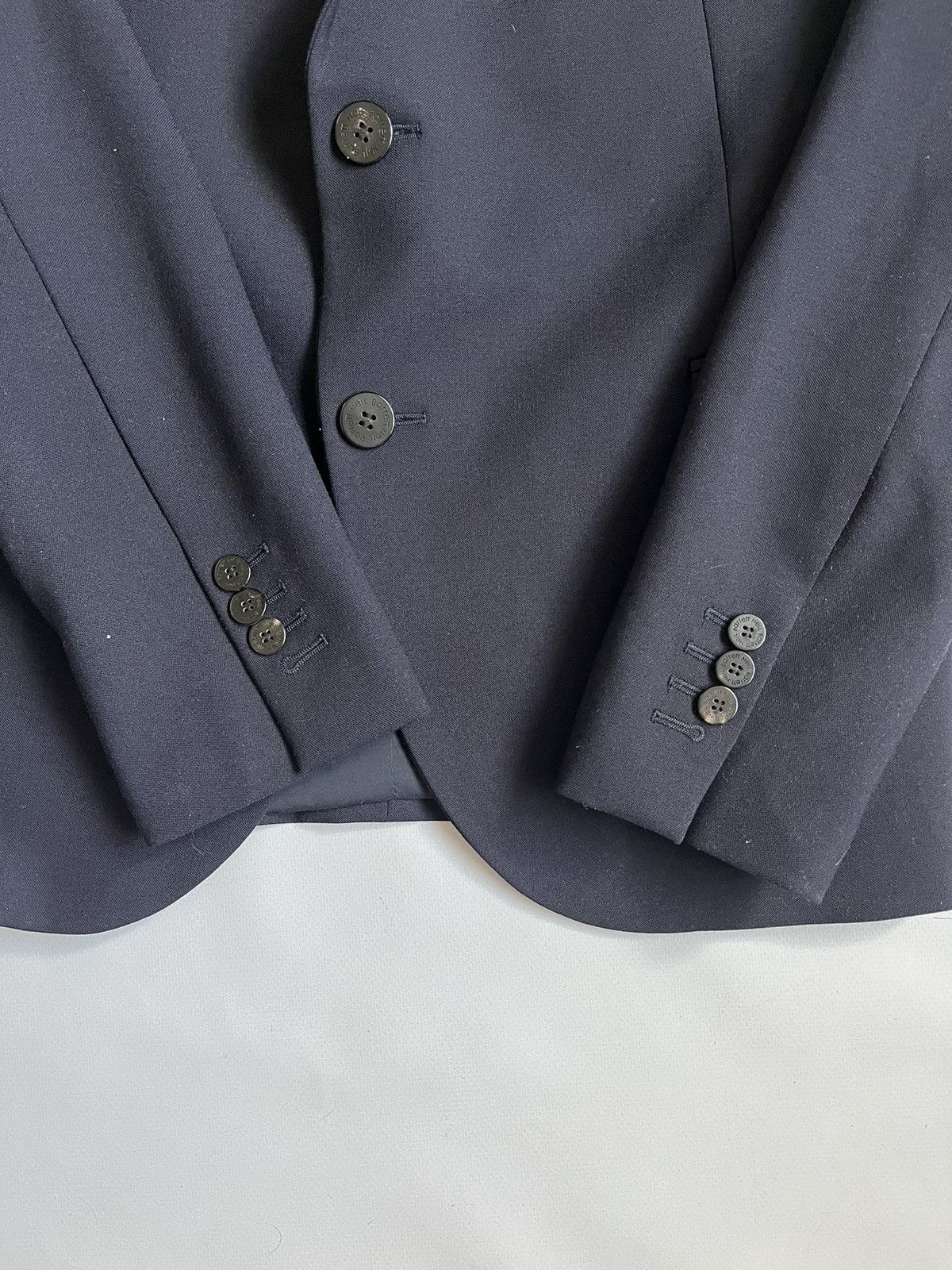 Designer × Japanese Brand × Neil Barrett Neil Barrett Men Woven Dark Navy Slim Fit Suit Blazer Size 50S - 8 Thumbnail