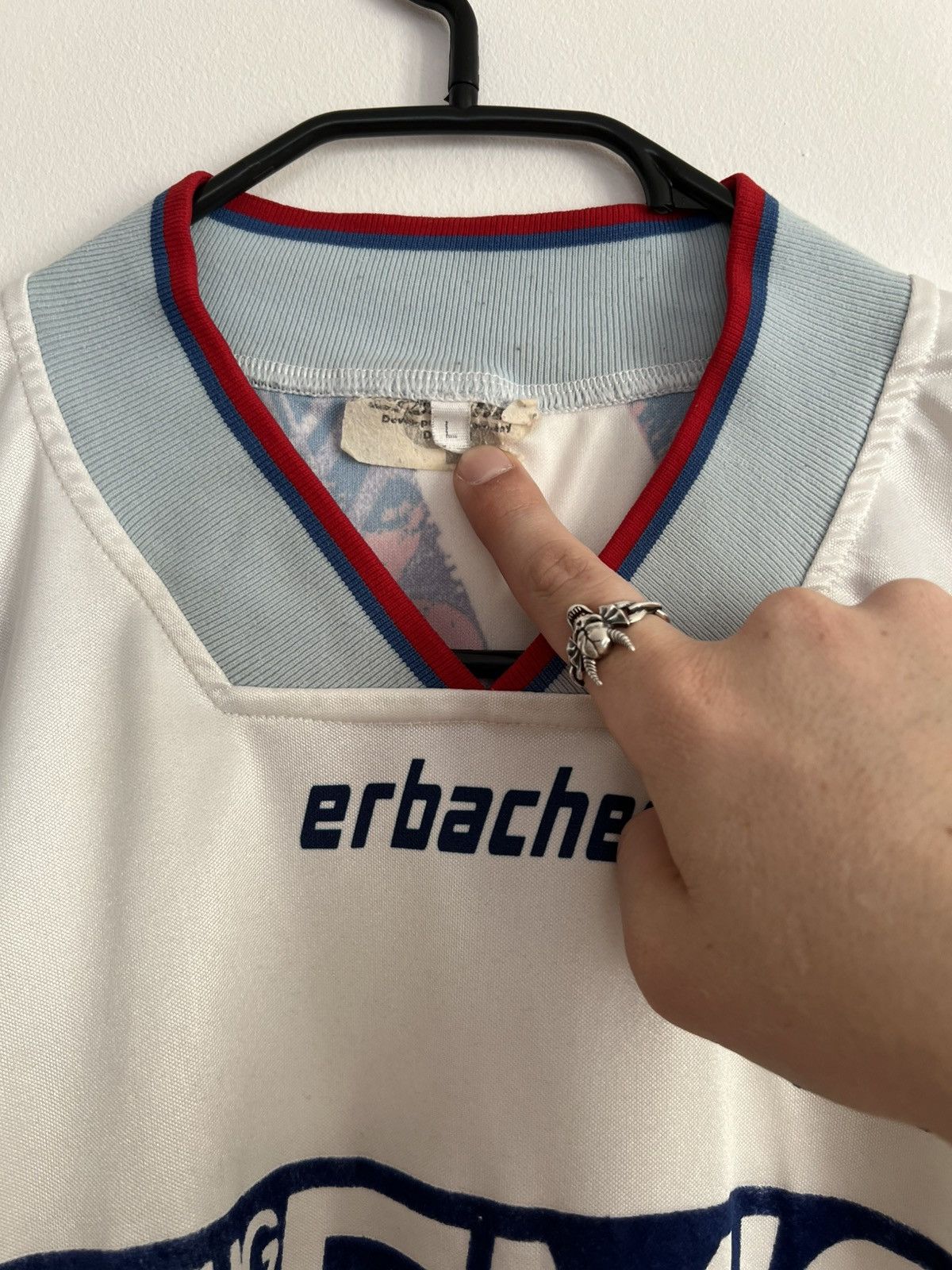 Adidas Vintage Football Jersey KARLSRUHER SC 1993-94 Size US L / EU 52-54 / 3 - 8 Thumbnail