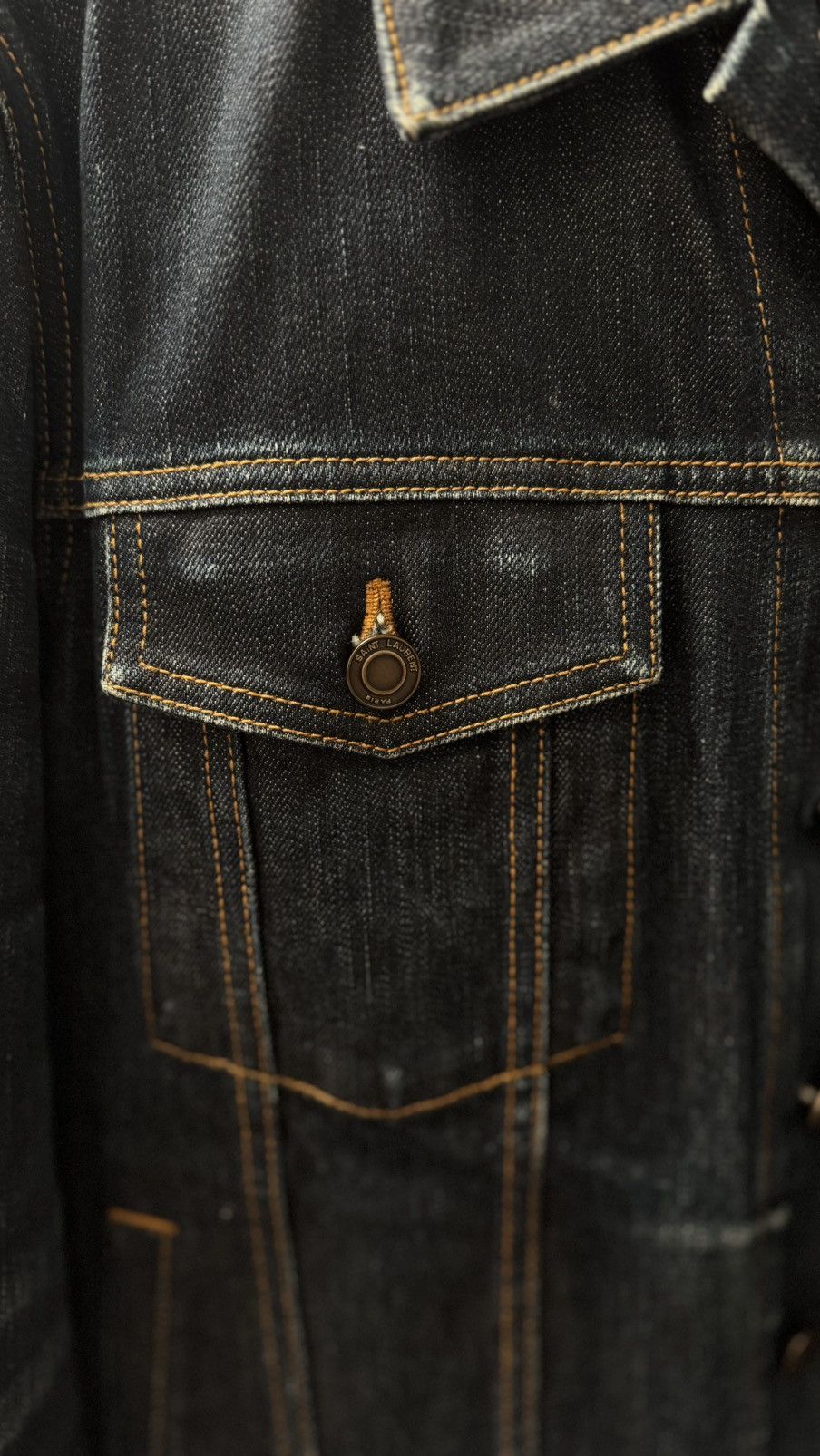 Saint Laurent Paris Saint Laurent Paris Denim Trucker Jacket size 50 Size US M / EU 48-50 / 2 - 3 Thumbnail