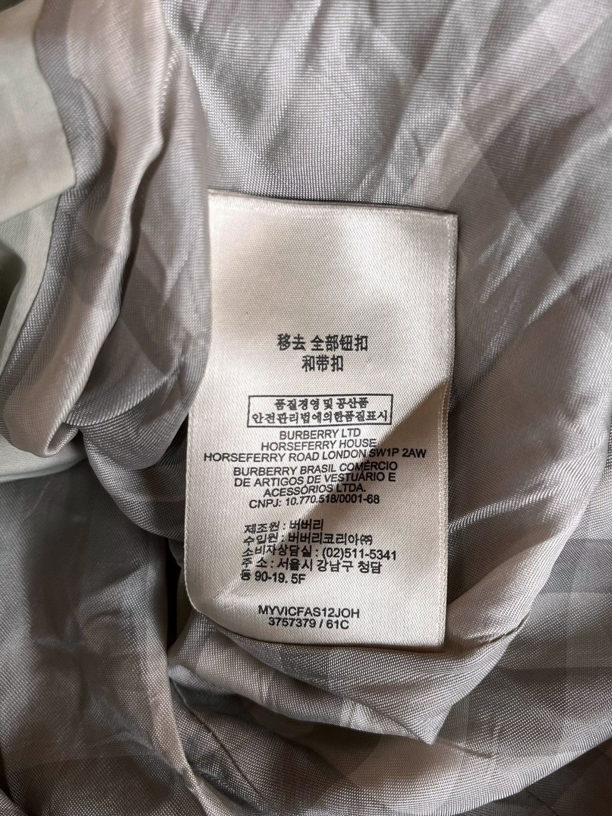 Burberry Burberry womens luxury coat jacket rare Size XS / US 0-2 / IT 36-38 - 17 Thumbnail