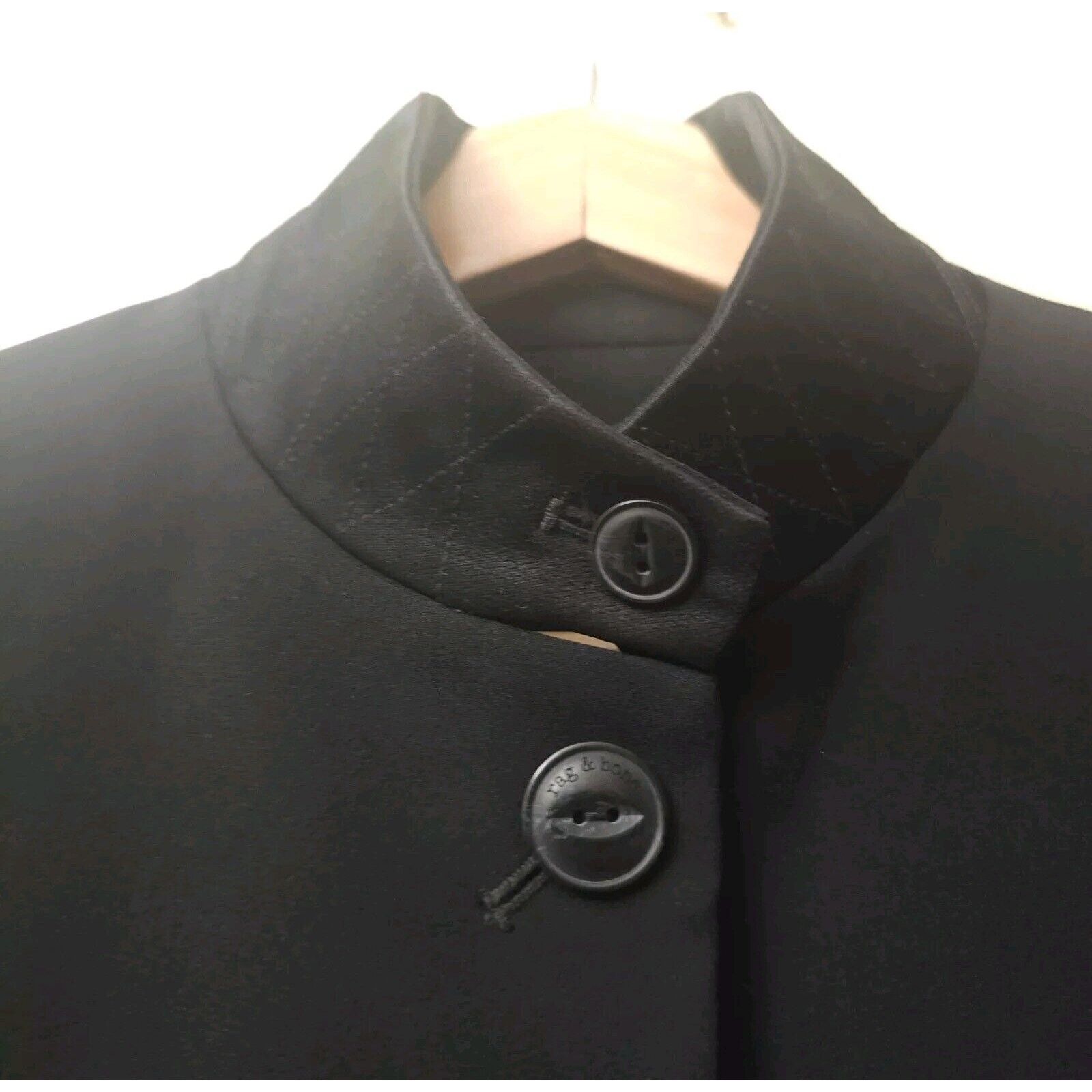 Rag & Bone Rag & Bone Slade Blazer in Black Size 6 Button Front Jacket Size M / US 6-8 / IT 42-44 - 13 Thumbnail