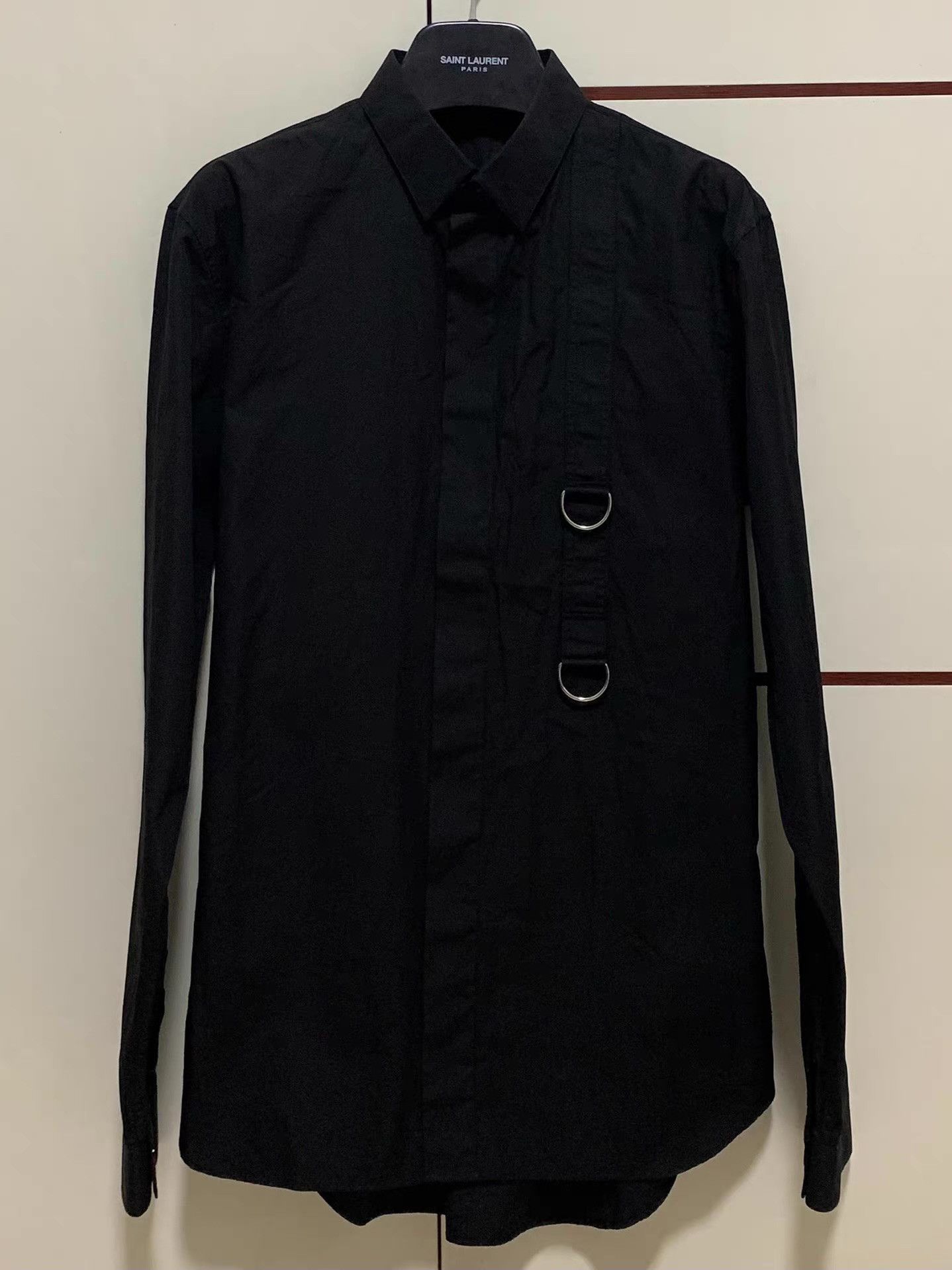 Dior Dior Homme 17SS Black Chest O-Ring Shirt Q12 Size US L / EU 52-54 / 3 - 1 Thumbnail