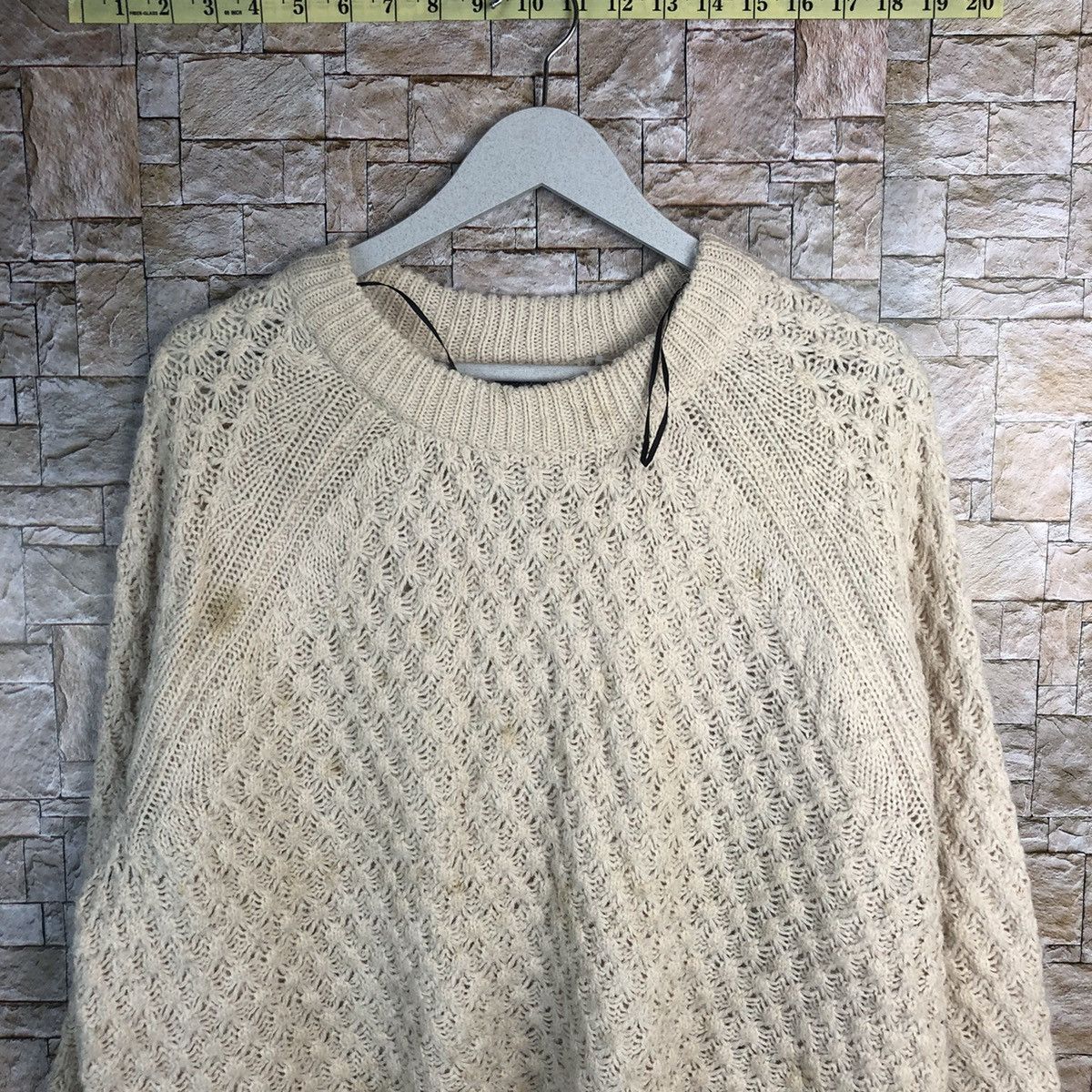 Homespun Knitwear × Vintage H&M Cream baggie sweatshirt Knitwear #A198 Size M / US 6-8 / IT 42-44 - 5 Thumbnail