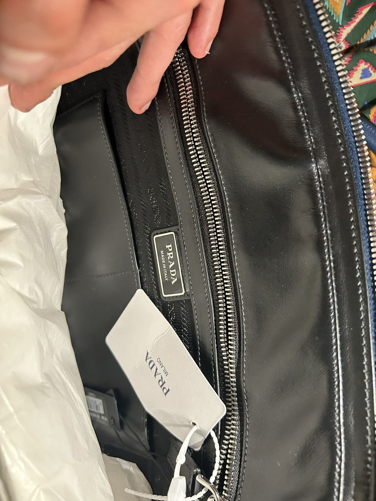 Prada Prada saffiano leather 24/7 grained laptop bag Size ONE SIZE - 17 Thumbnail