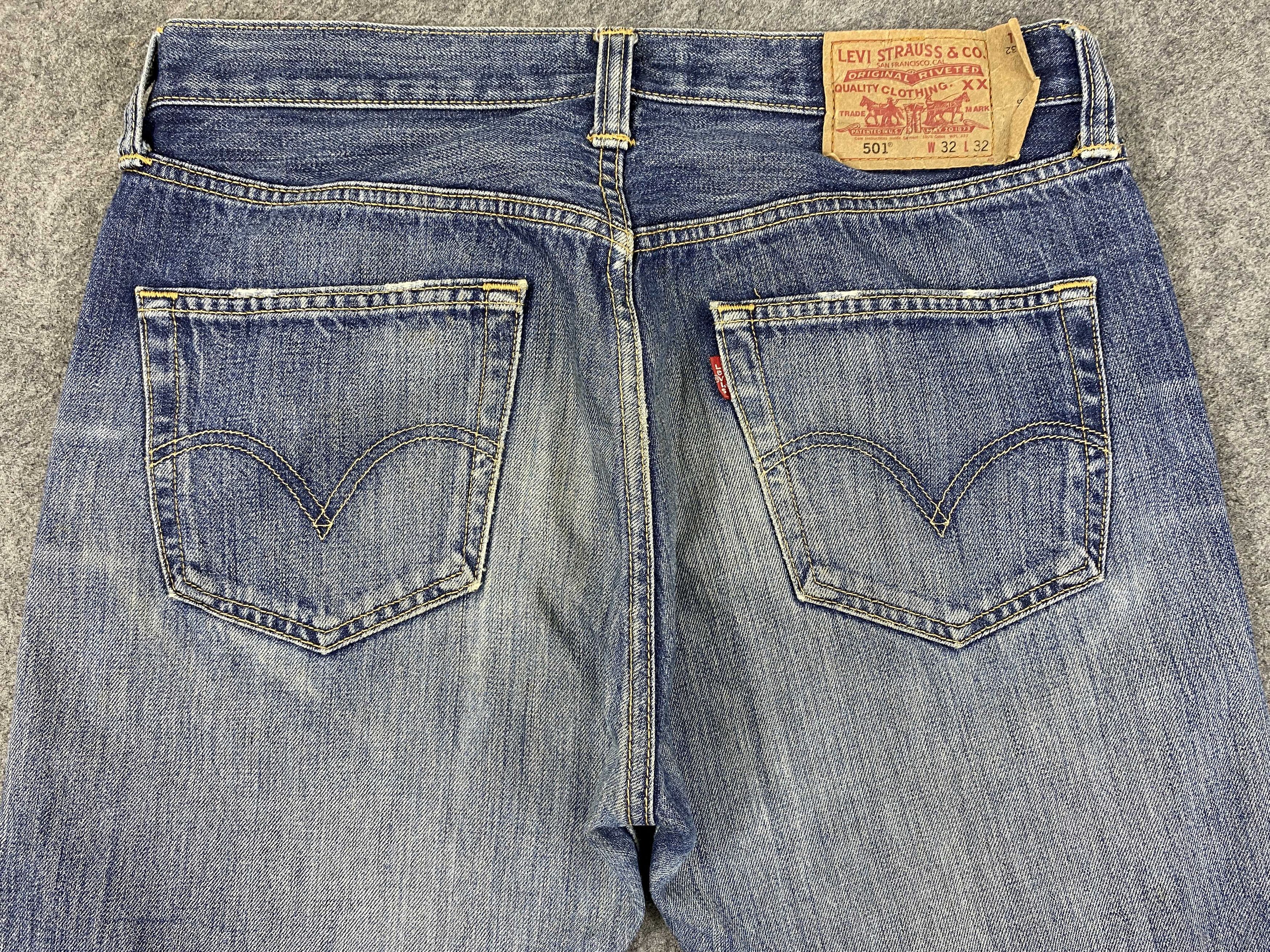 Japanese Brand Faded Blue Vintage Levi's 501 Jeans 33x32 Denim-JN2398 Size US 33 - 4 Thumbnail