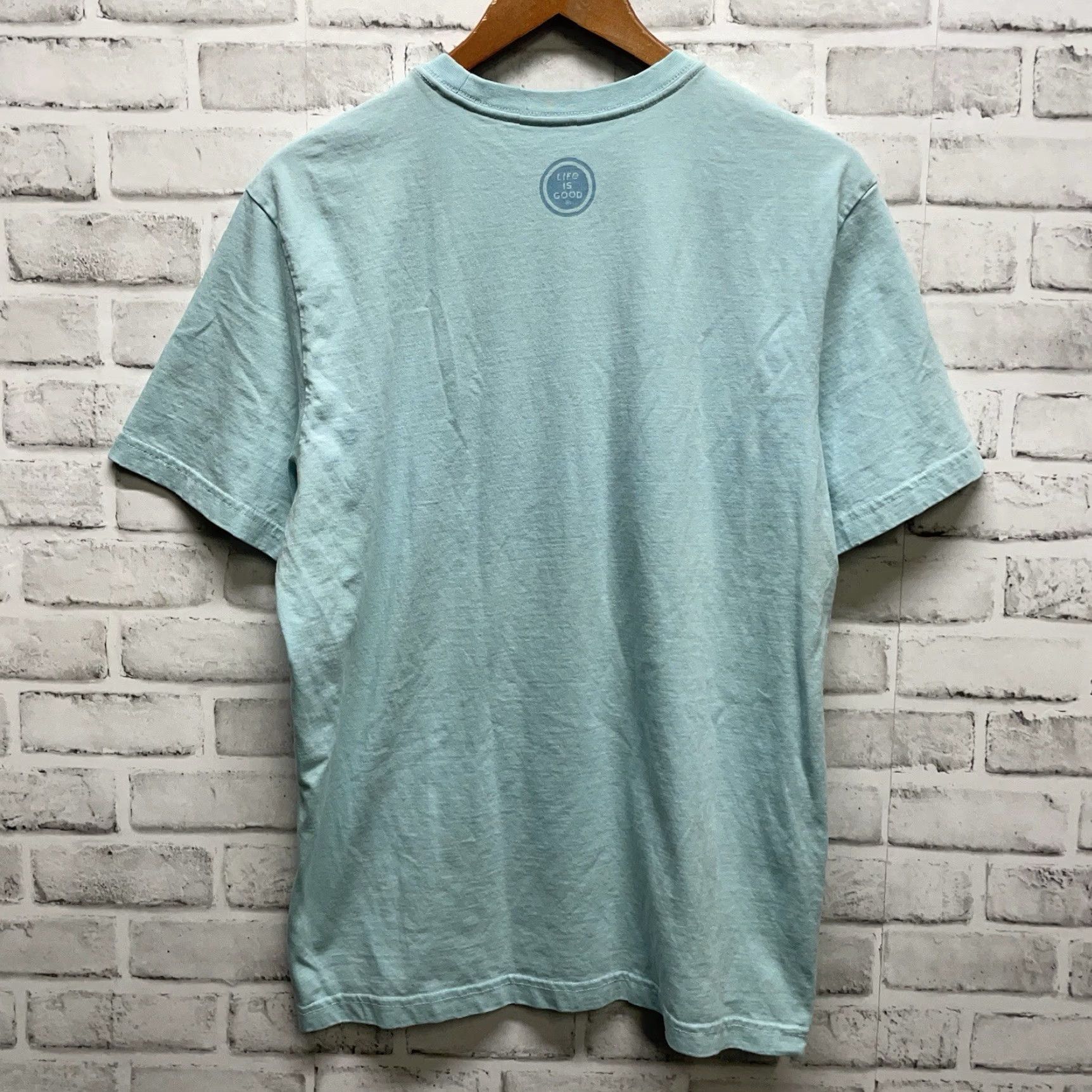 Life is Good Life Is Good Bucket List Blue Graphic Tee Mens M Shirt Size US M / EU 48-50 / 2 - 5 Thumbnail
