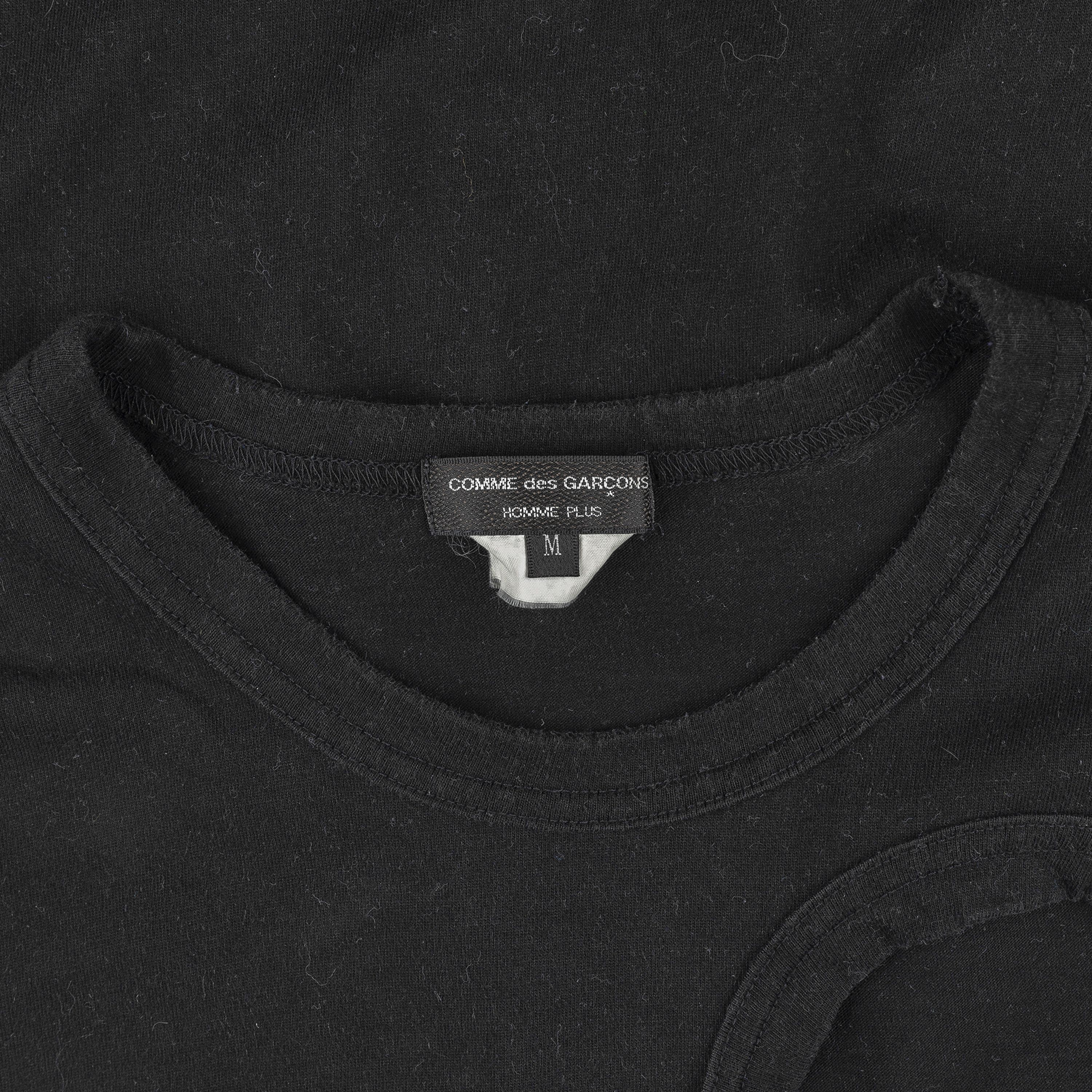 Comme des Garcons × Comme des Garcons Homme × Comme des Garcons Homme Plus Comme des Garçons Homme Plus Black Vintage Holes T-Shirt (M) Size US M / EU 48-50 / 2 - 2 Thumbnail