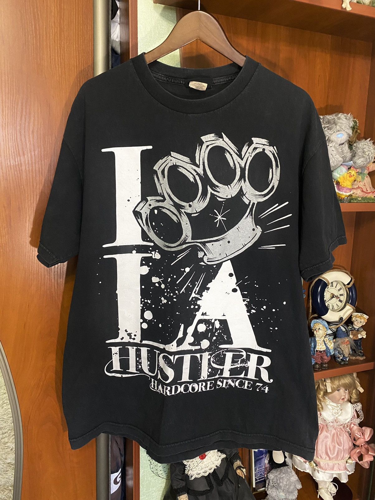 Affliction × Vintage Vintage Hustler Hardcore TV XXX Chanel Sex Grunge T-Shirt Size US XL / EU 56 / 4 - 1 Thumbnail