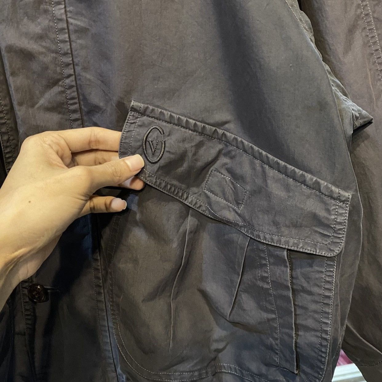 Gianni Valentino Vintage Gianni Valentino Italy Faded Bomber Jacket Size US M / EU 48-50 / 2 - 8 Thumbnail
