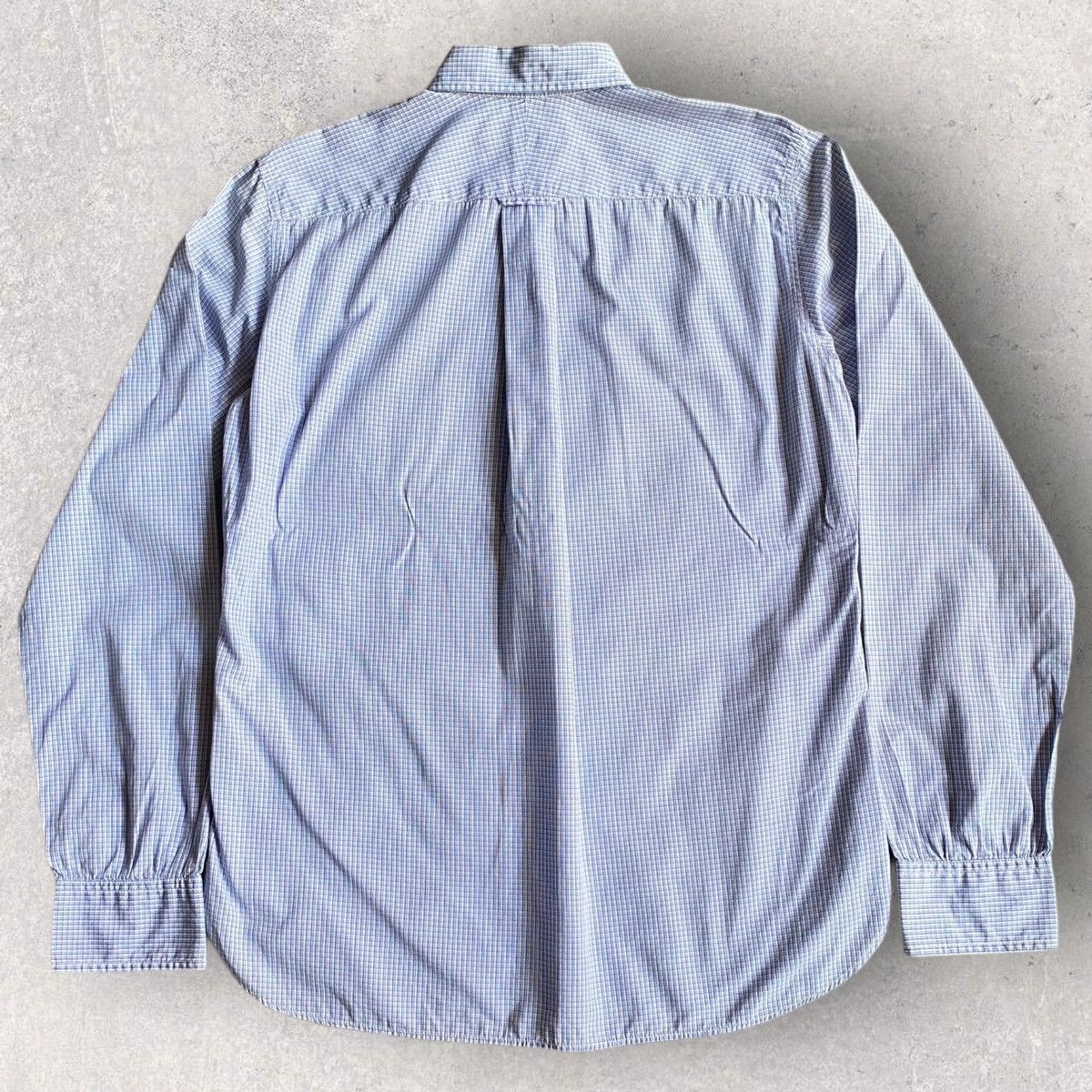 Comme des Garcons CDG Homme Contrast Blue Plaid Shirt Size US S / EU 44-46 / 1 - 4 Thumbnail
