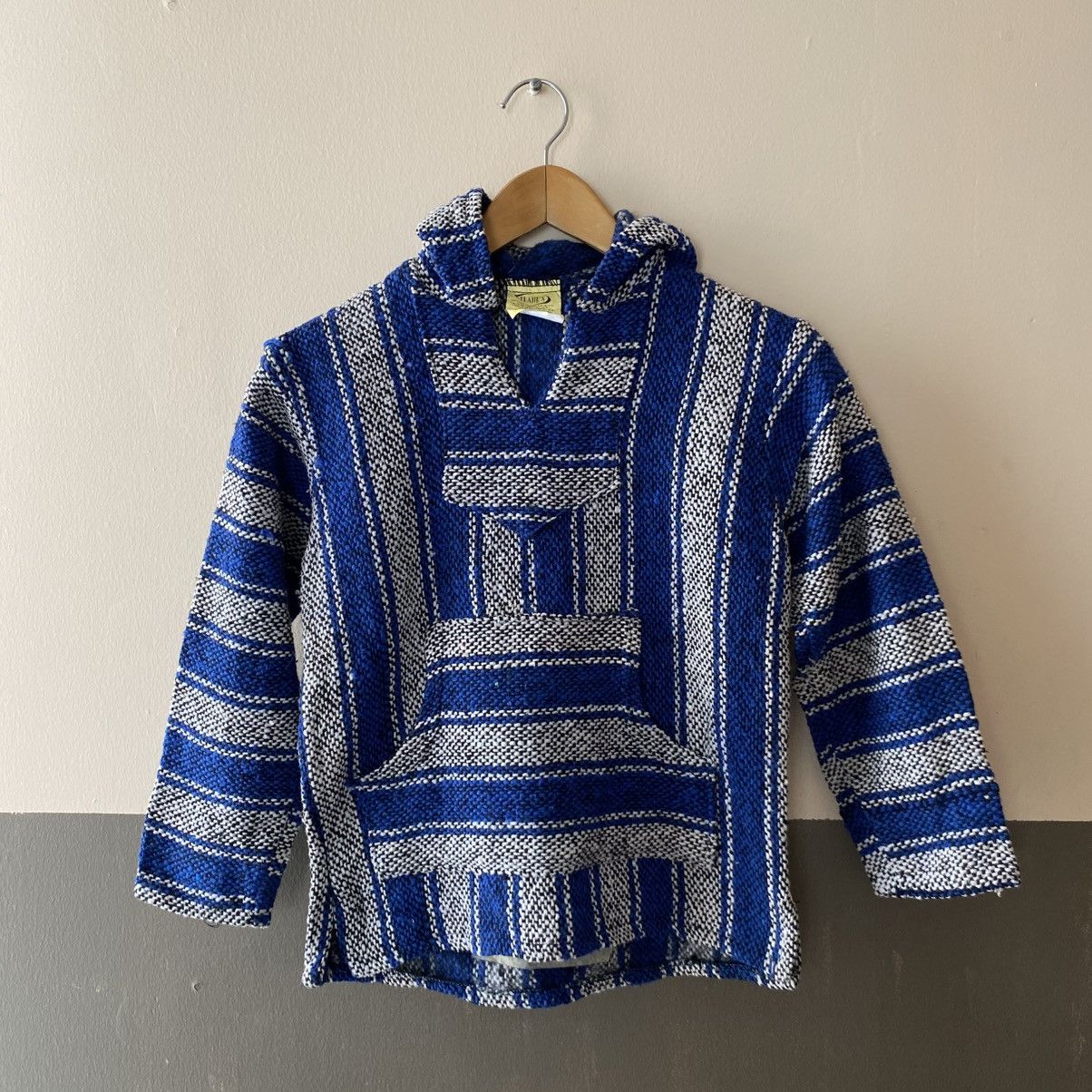 Vintage Blue and White Striped Baja Hoodie Size US S / EU 44-46 / 1 - 3 Thumbnail