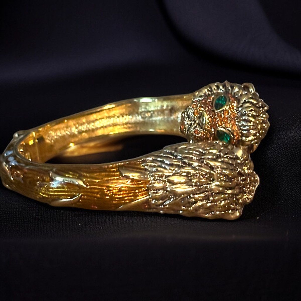 Vintage Vintage JC Thailand lions head wrap bangle bracelet Size ONE SIZE - 1 Thumbnail