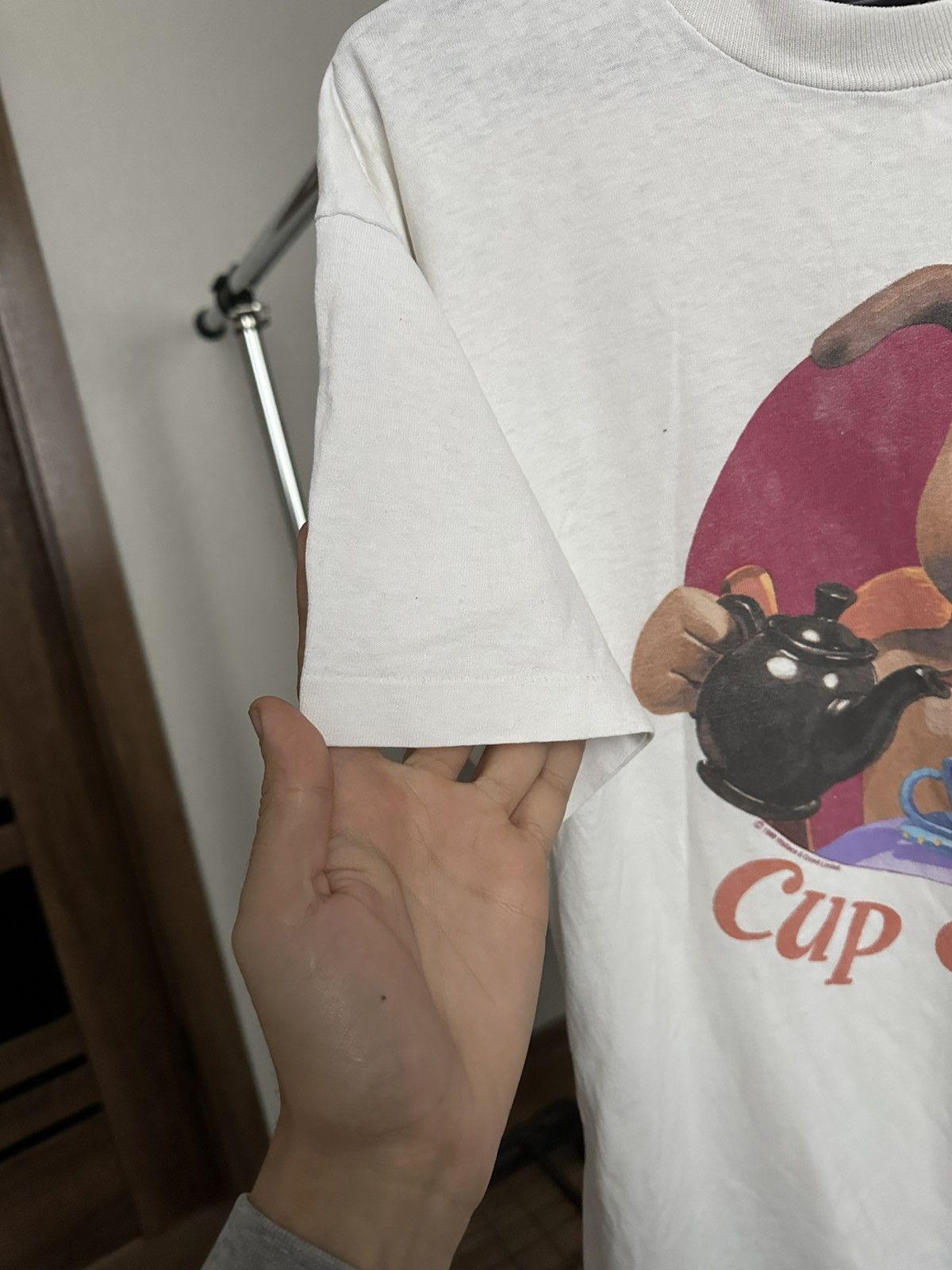 Vintage 1989 Wallace & Gromit Cup Of Tea Vintage Movie T-Shirt Tee Size US L / EU 52-54 / 3 - 11 Thumbnail