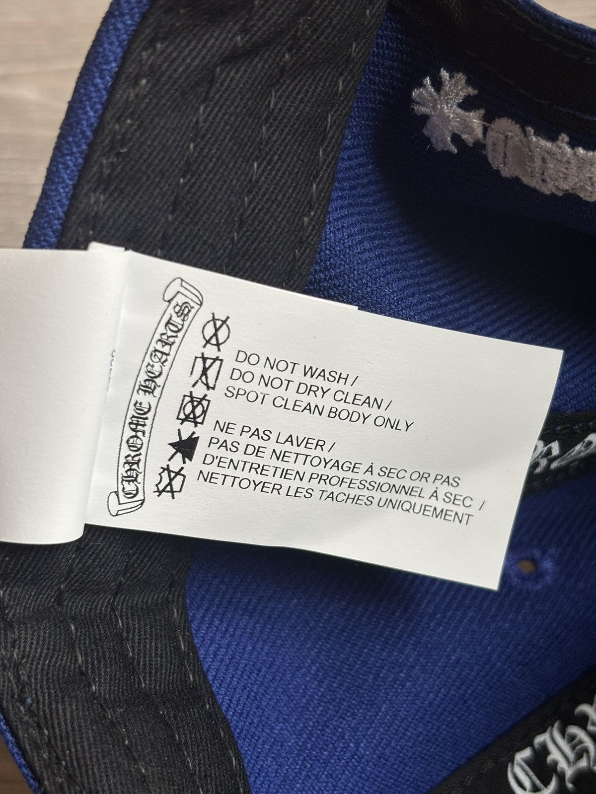 Chrome Hearts Chrome Hearts CH Baseball Cap Blue/White Snapback Hat Size ONE SIZE - 9 Thumbnail
