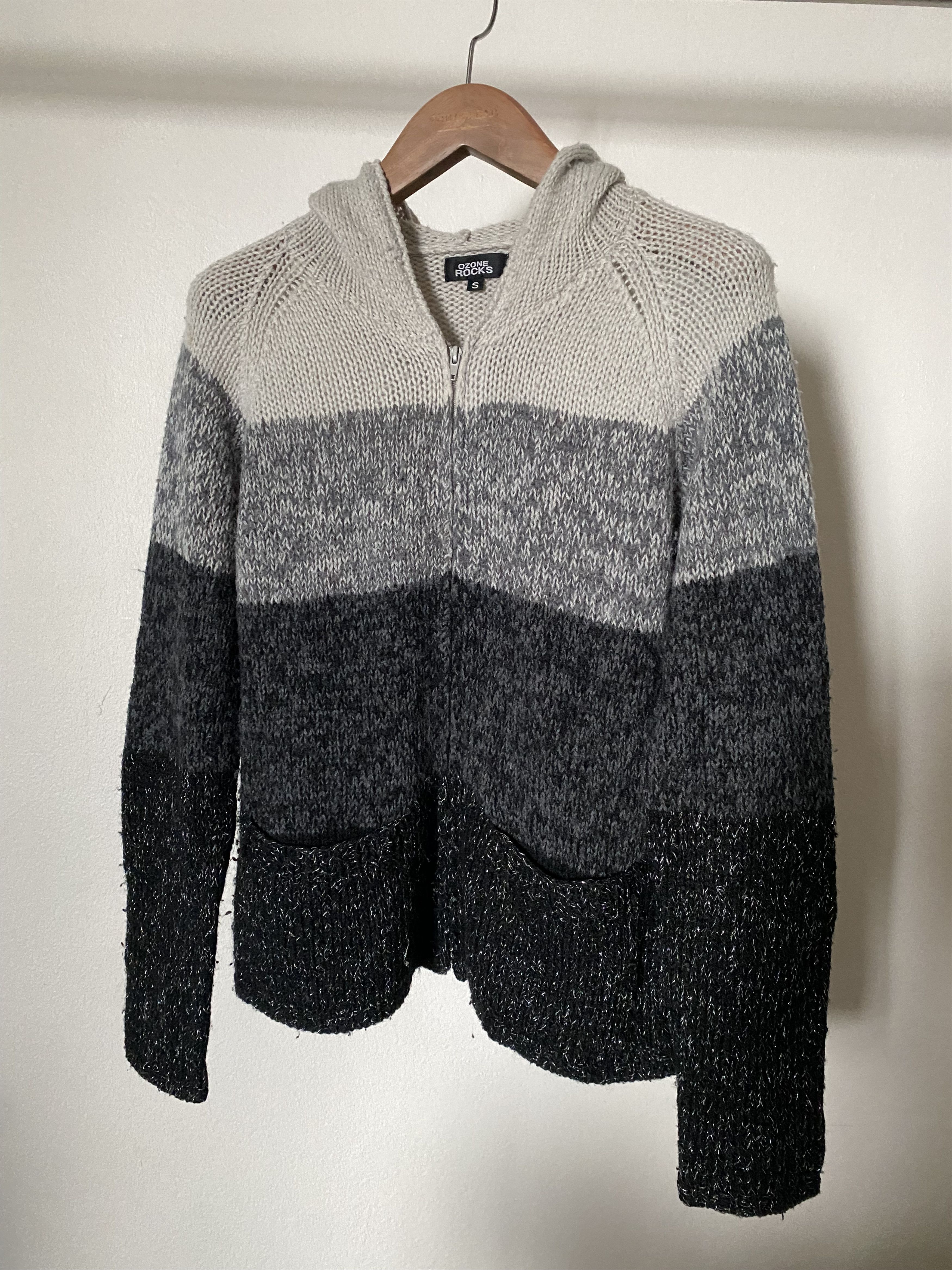 Hysteric Glamour Ozone Rocks Knit Zipper Hoodie Size US S / EU 44-46 / 1 - 2 Thumbnail