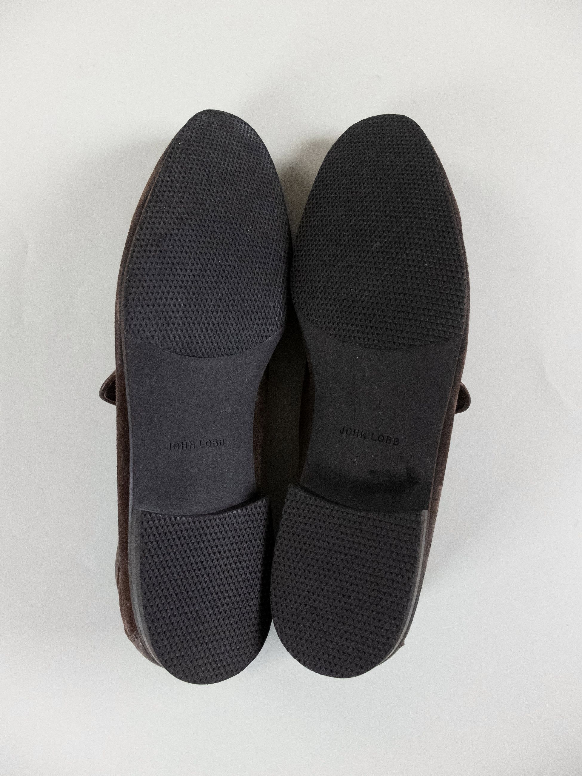 John Lobb JOHN LOBB Tyne brown suede & leather unlined loafers 10 43 Size US 10 / EU 43 - 7 Thumbnail