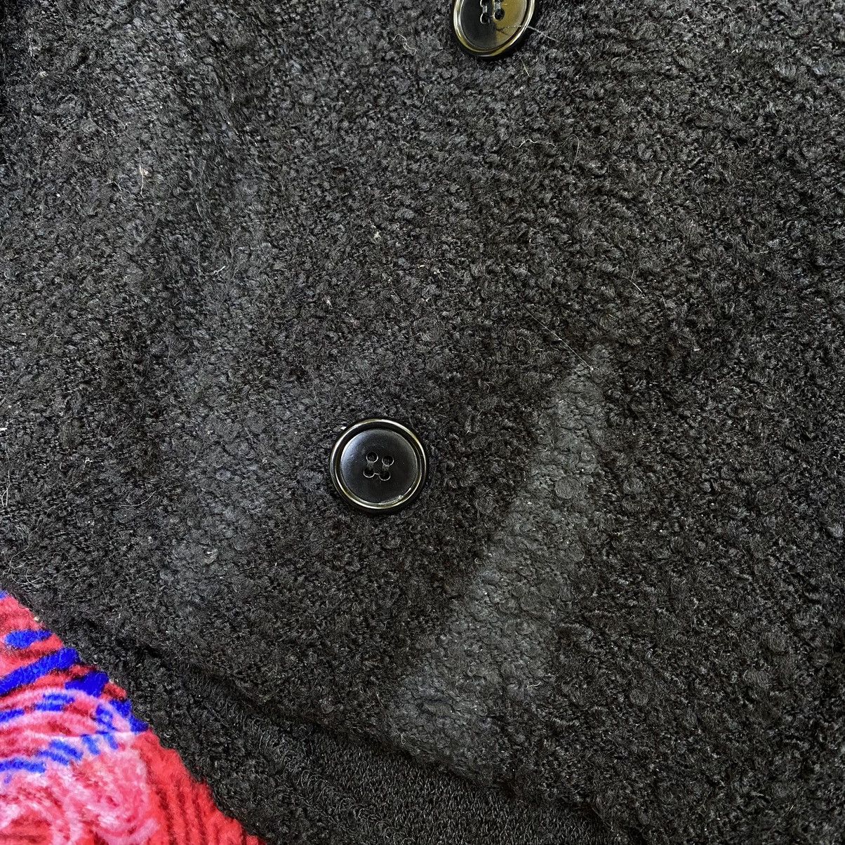 Katharine Hamnett London × Vintage Vintage KATHARINE HAMNETT Wool Black Coat Size XS / US 0-2 / IT 36-38 - 9 Thumbnail