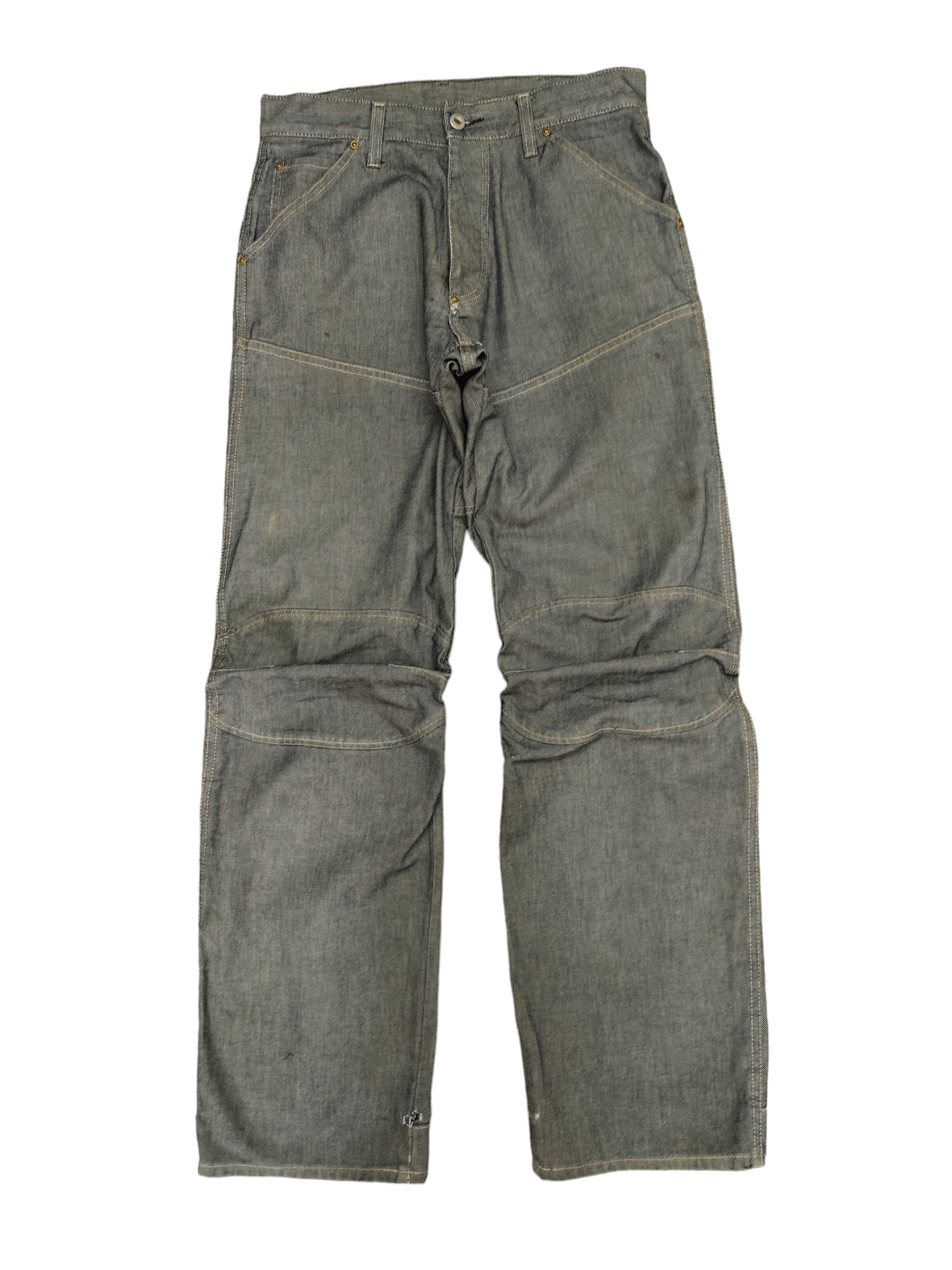 G-Star Vintage G Star Raw Denim Elwood Loose Distress Jeans Size US 31 - 1 Thumbnail