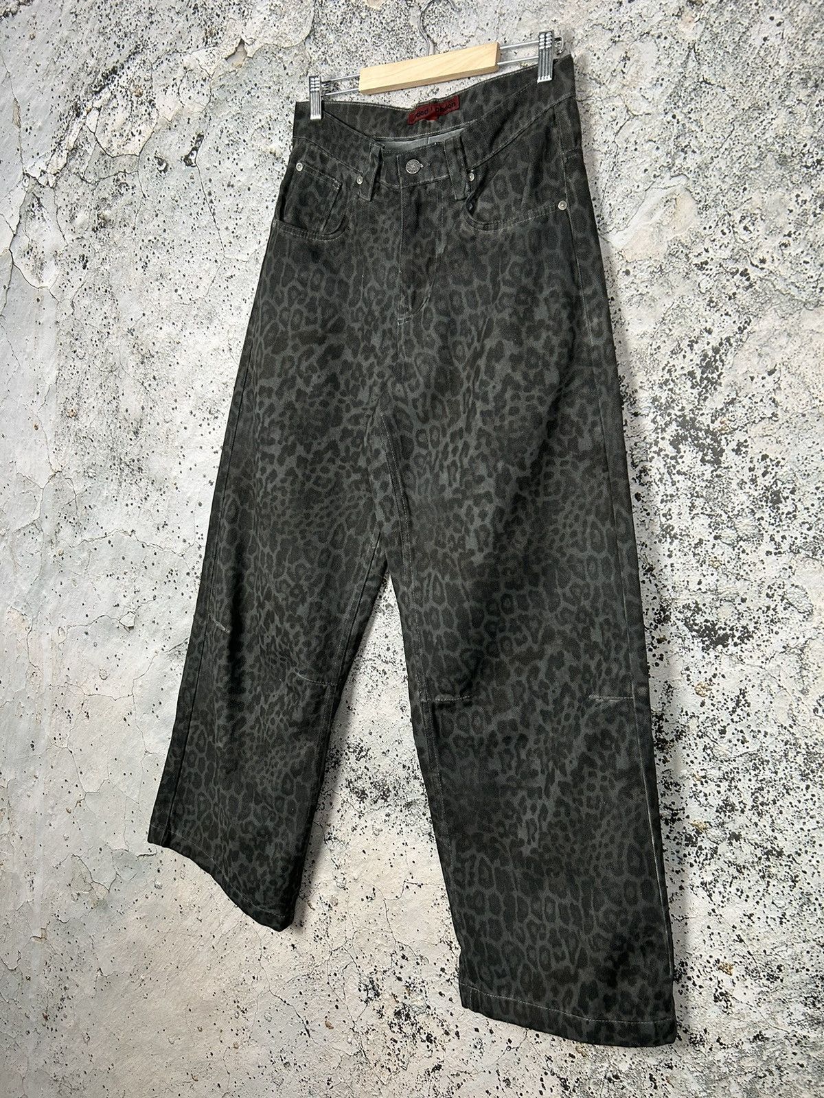 Jaded London Jaded London Colossus Jeans Charcoal Leopard Face Streetwear Size US 28 / EU 44 - 2 Thumbnail