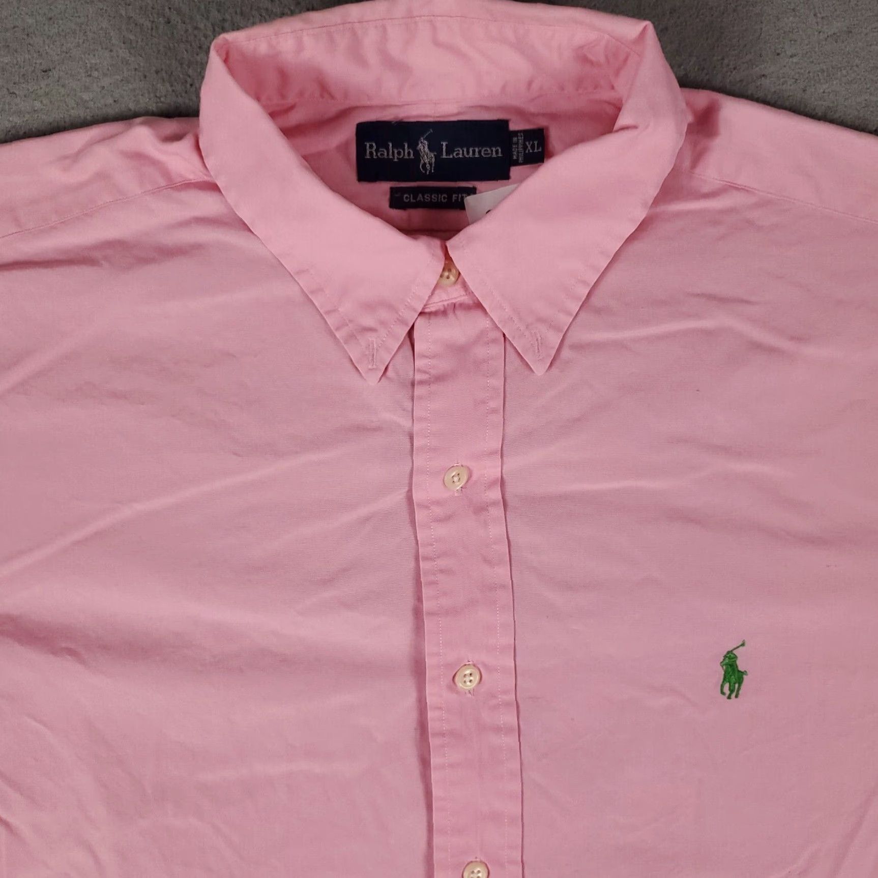 Ralph Lauren Ralph Lauren Shirt Mens XL Pink Casual Short Sleeve Button-Up Size US XL / EU 56 / 4 - 2 Thumbnail