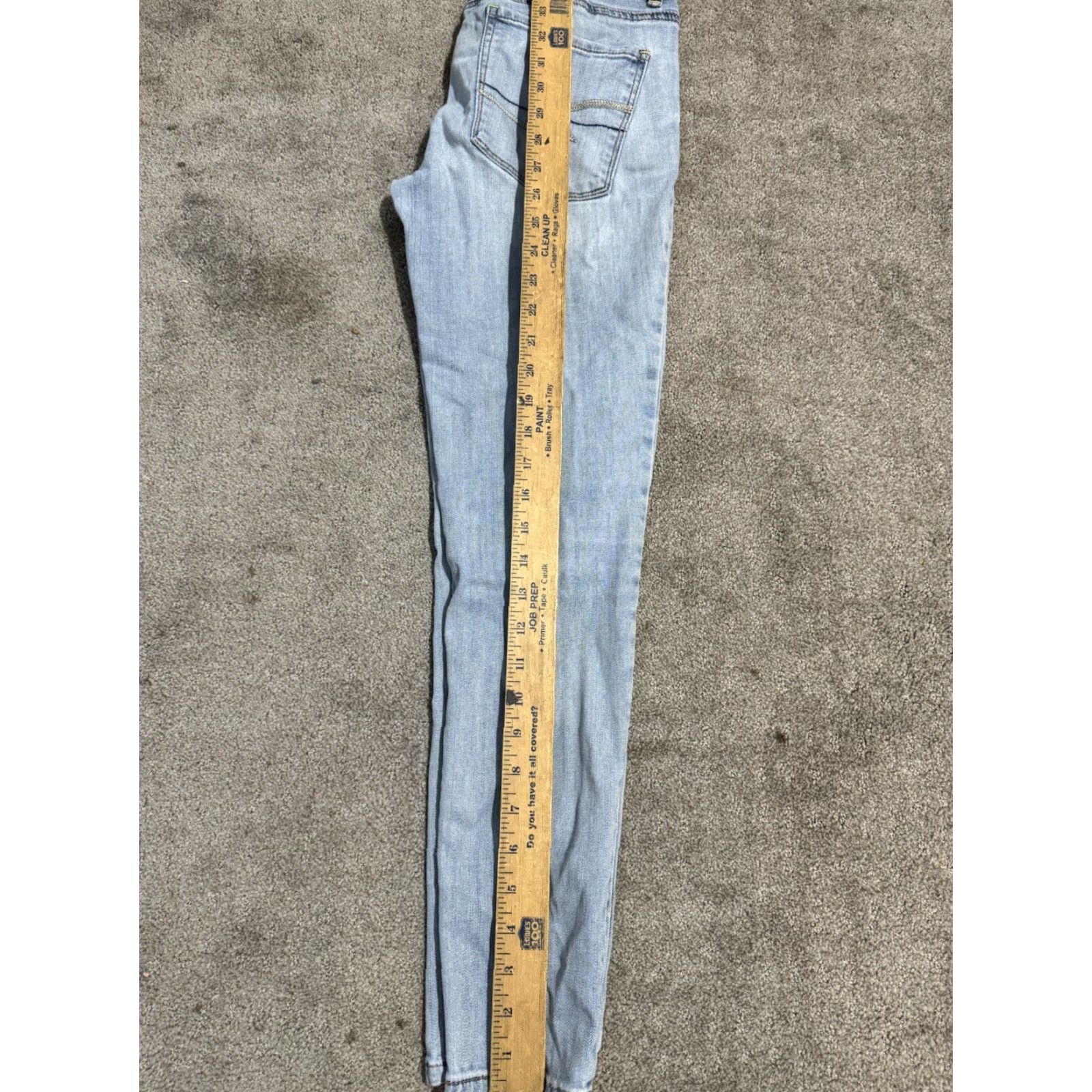 American Eagle Outfitters American Eagle Blue Next Level Stretch Hi-Rise Jegging Pants Size 6 Reg Distress Womens Jeans Size 28" / US 6 / IT 42 - 6 Thumbnail