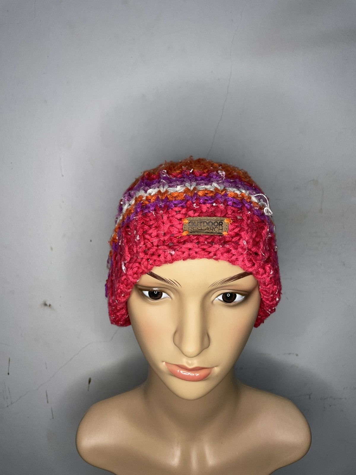 Human Made × Outdoor Research Hat-handmade crochet puff stitch beanie hat autumnal colours Size ONE SIZE - 1 Thumbnail