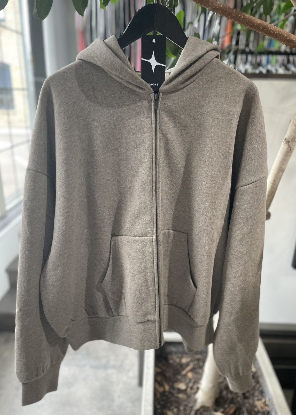 Fear of God of God Essentials Classic Hood Zip Up Sweatshirt Homestead Size US XXL / EU 58 / 5 - 2 Thumbnail