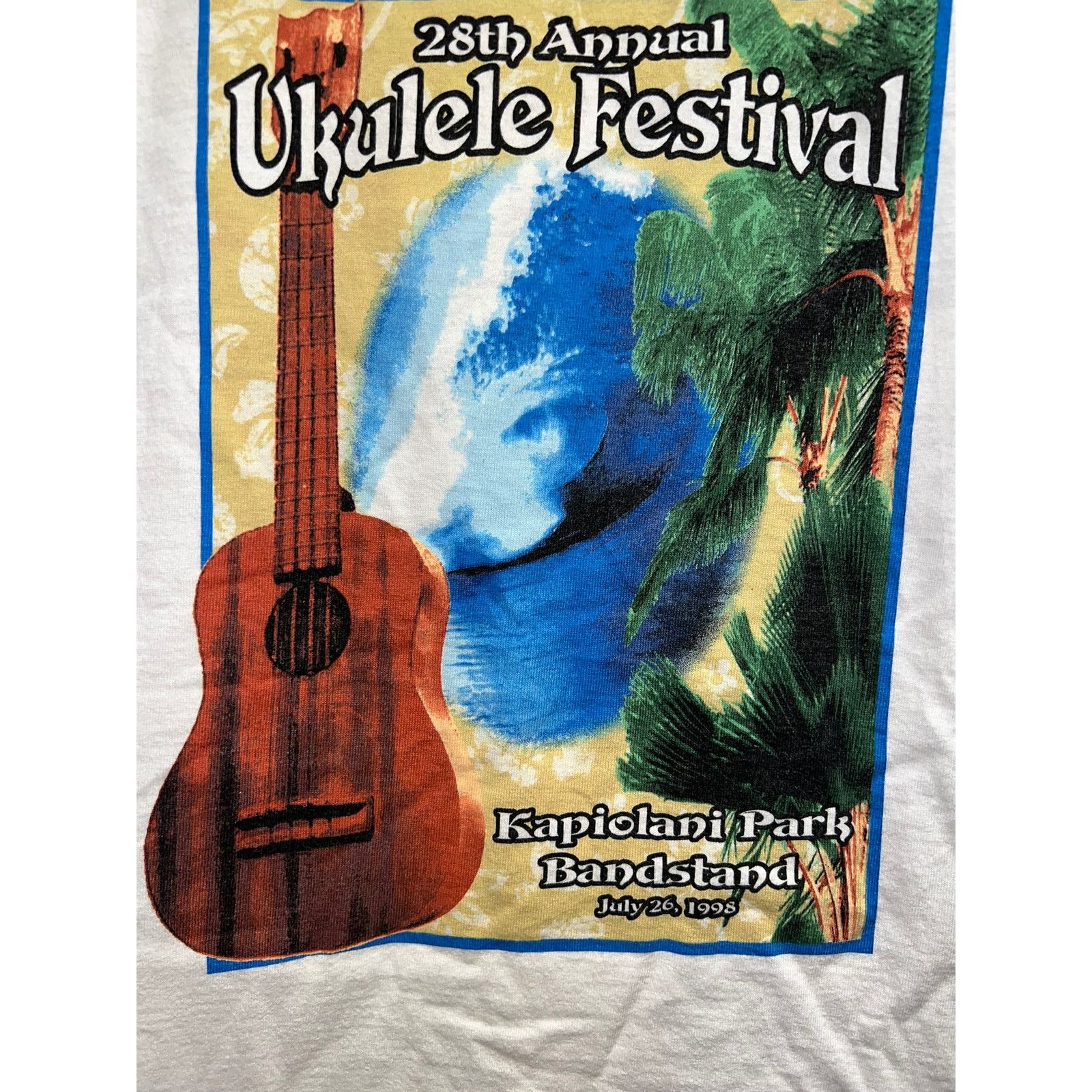 Anvil Vintage Ukulele Shirt 28th Annual Festival Kapiolani Tank M Size M / US 6-8 / IT 42-44 - 7 Thumbnail