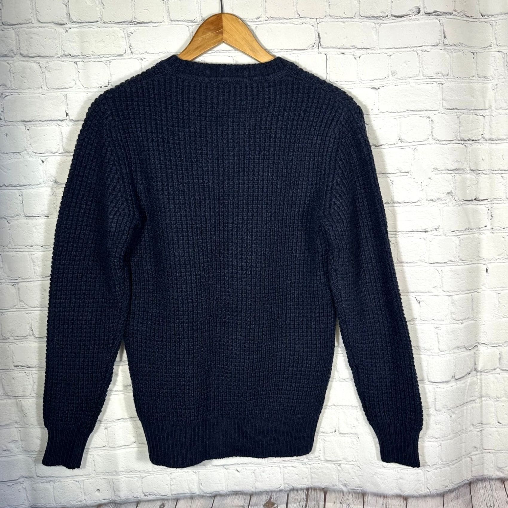 Rodd & Gunn Rodd & Gunn Scroggs Hill Knit Sweater Mens XS Midnight Navy Blue Wool Cotton NEW Size US XS / EU 42 / 0 - 7 Thumbnail