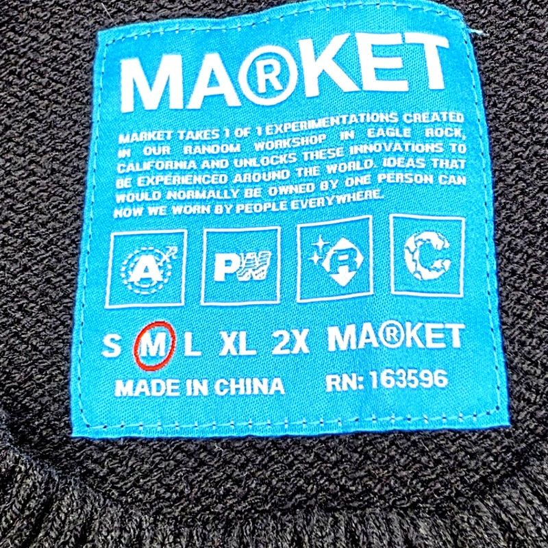 Market MARKET STUDIOS 'SMILEY FOCUS SWEATER' SIZE MED NWOT Size US M / EU 48-50 / 2 - 5 Thumbnail