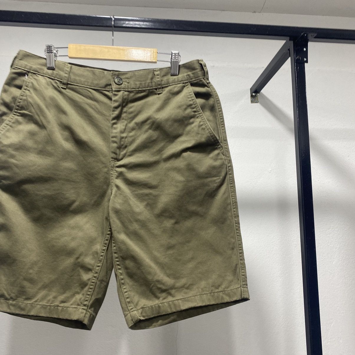 Japanese Brand × Vintage Craazyyy☠️ Japan Military Army Green Shorts Size US 32 / EU 48 - 2 Thumbnail
