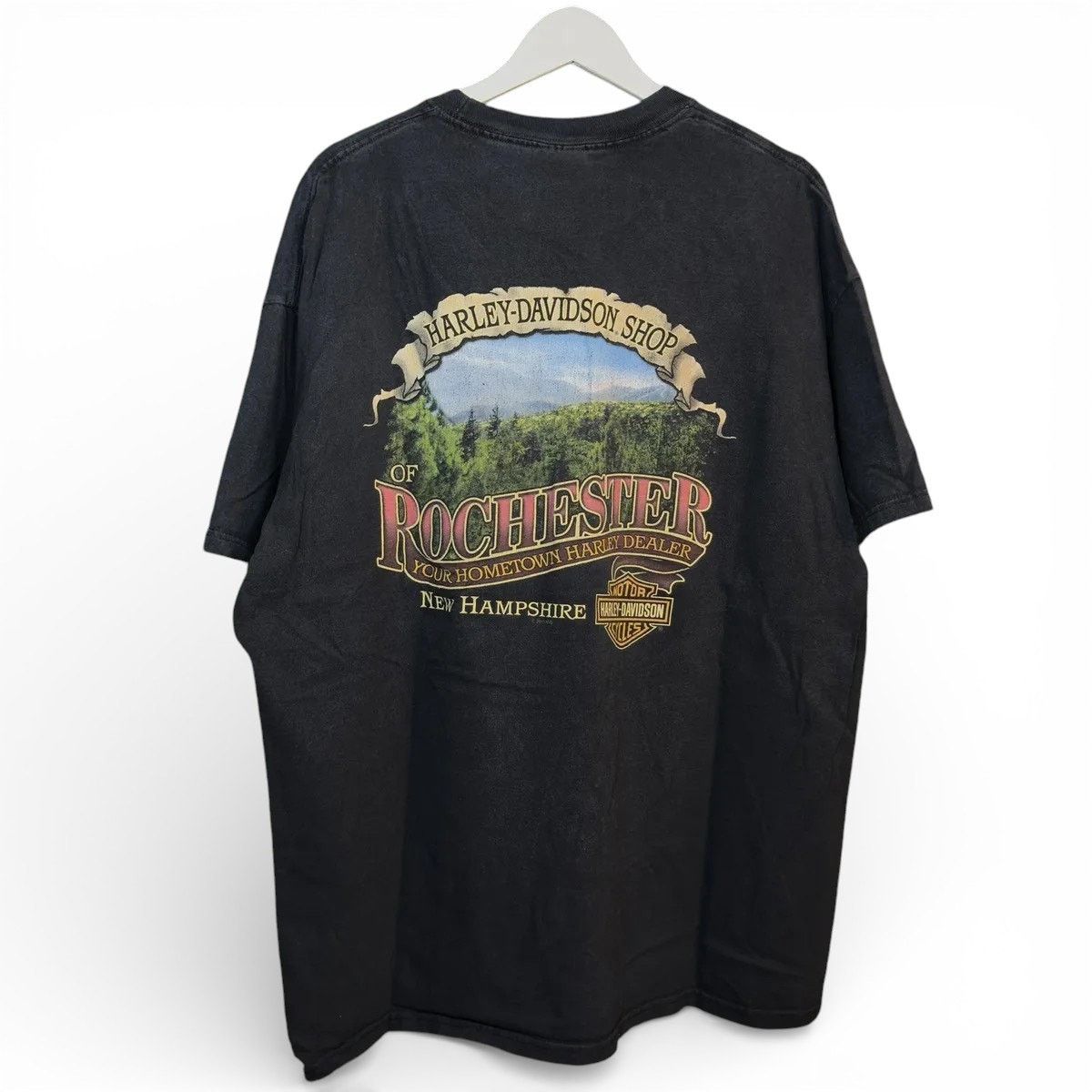 Harley Davidson Vintage Y2K Harley Davidson Rochester New Hampshire Tee Size US XXL / EU 58 / 5 - 6 Thumbnail