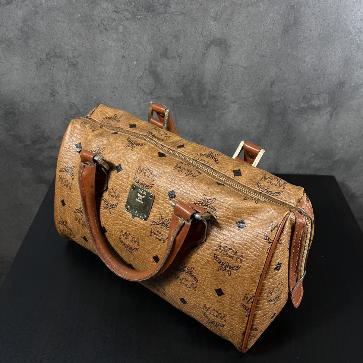MCM Archive 80s MCM Archive Genuine Leather Keepall Hand Bag Size ONE SIZE - 13 Thumbnail