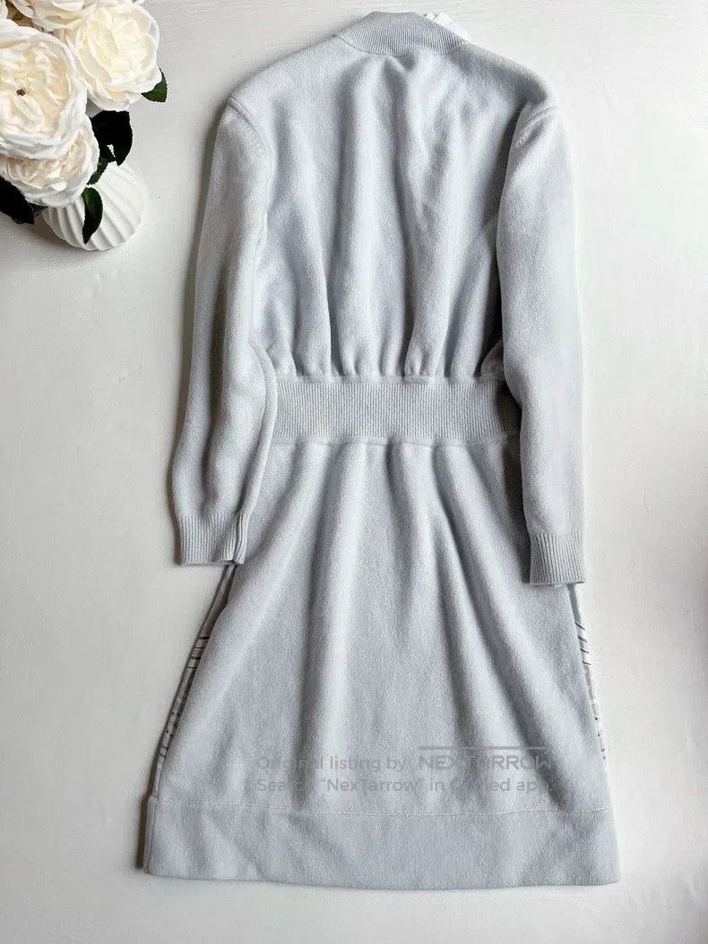 Hermes Hermes Wool and silk patchwork dress Size XS / US 0-2 / IT 36-38 - 2 Thumbnail
