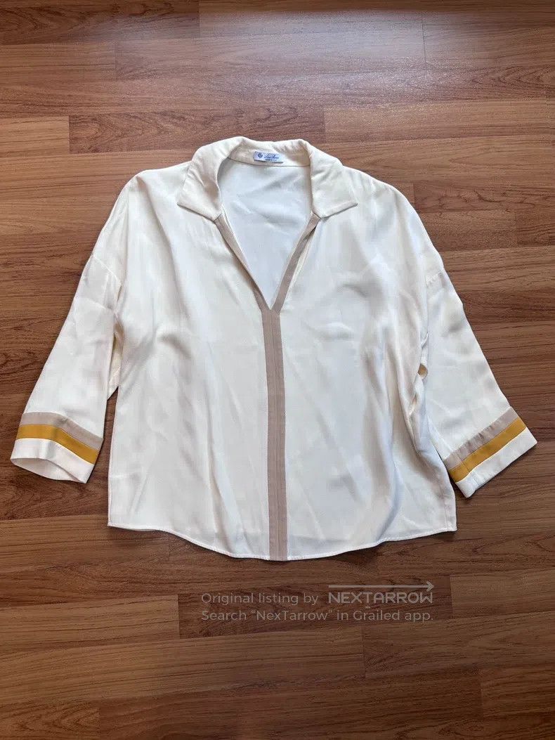 Loro Piana LORO PIANA Silk Shirt Size XS / US 0-2 / IT 36-38 - 1 Thumbnail