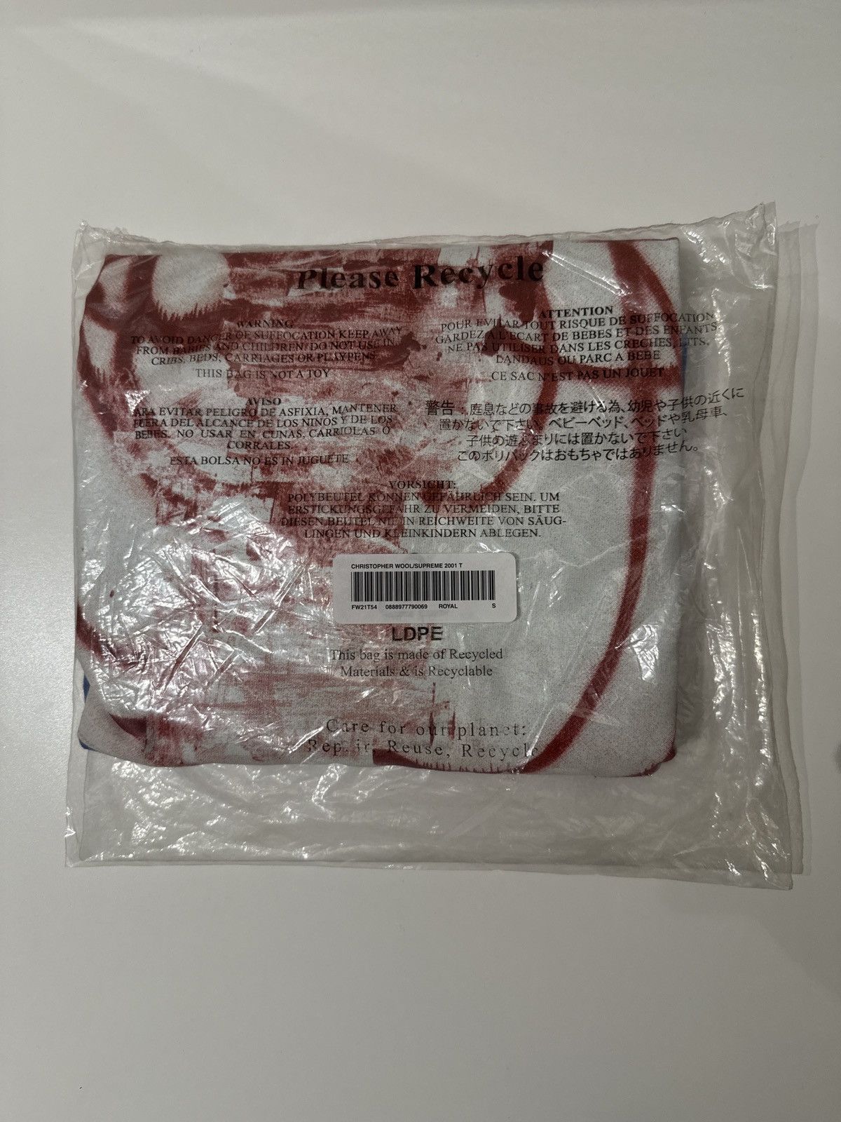 Supreme Supreme Christopher Wool 2001 Size US S / EU 44-46 / 1 - 3 Thumbnail