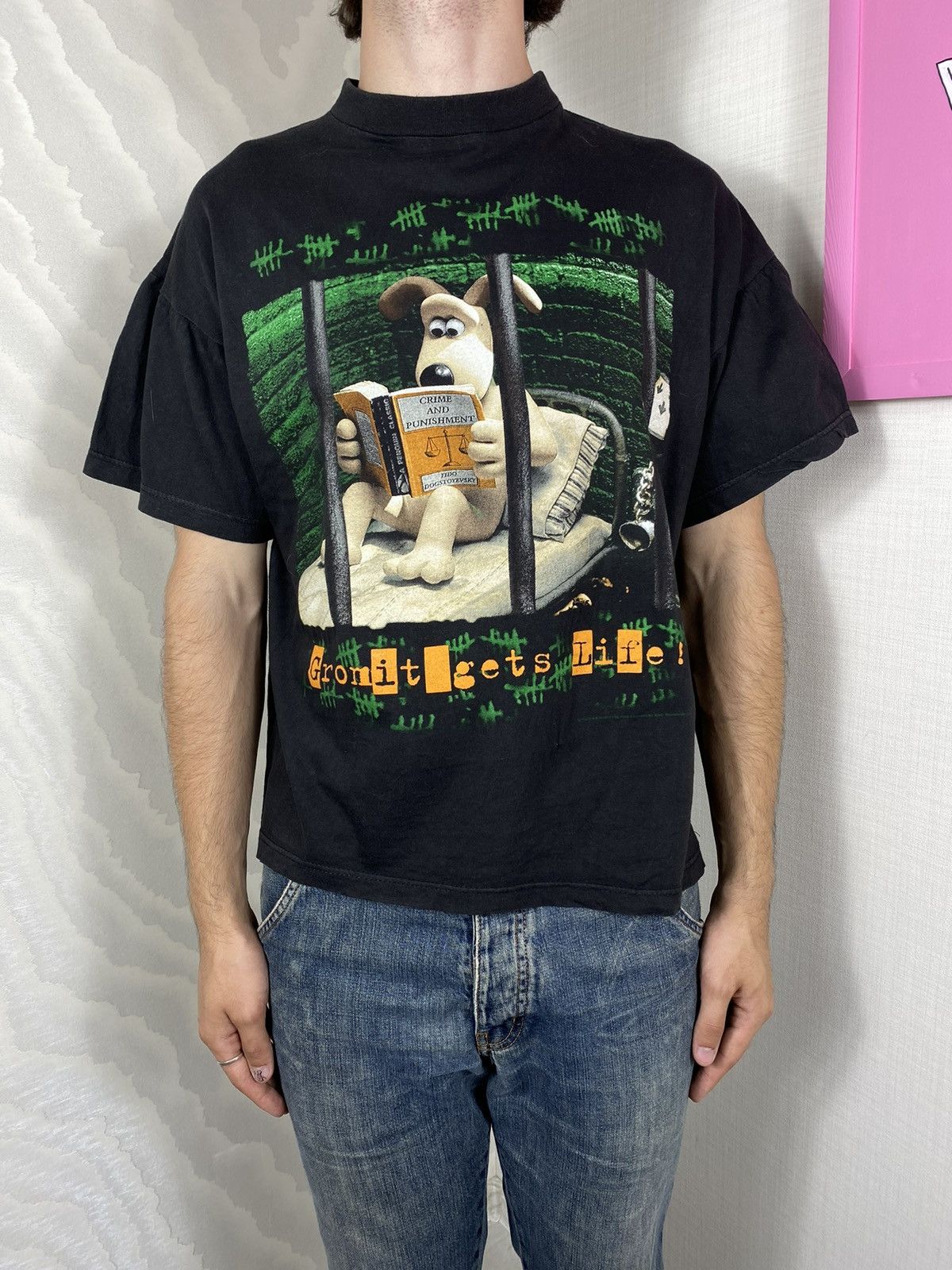 VINTAGE WALLACE AND GROMIT MARK AND SPENCER 1989 TEE SHIRT