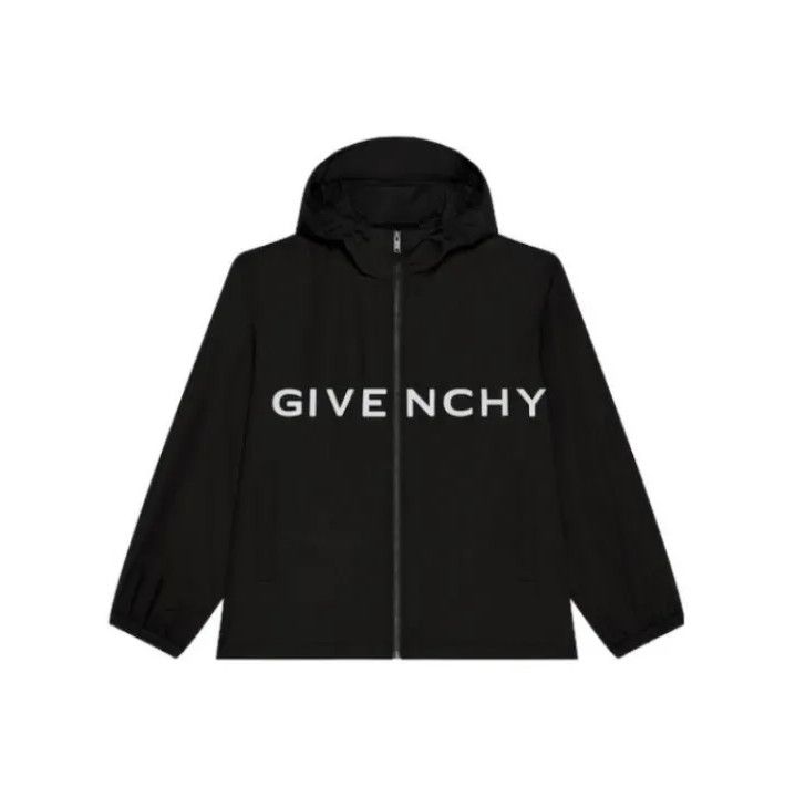 Givenchy Givenchy Men's Letter Print Zip Long Sleeve Jacket Size US S / EU 44-46 / 1 - 1 Thumbnail