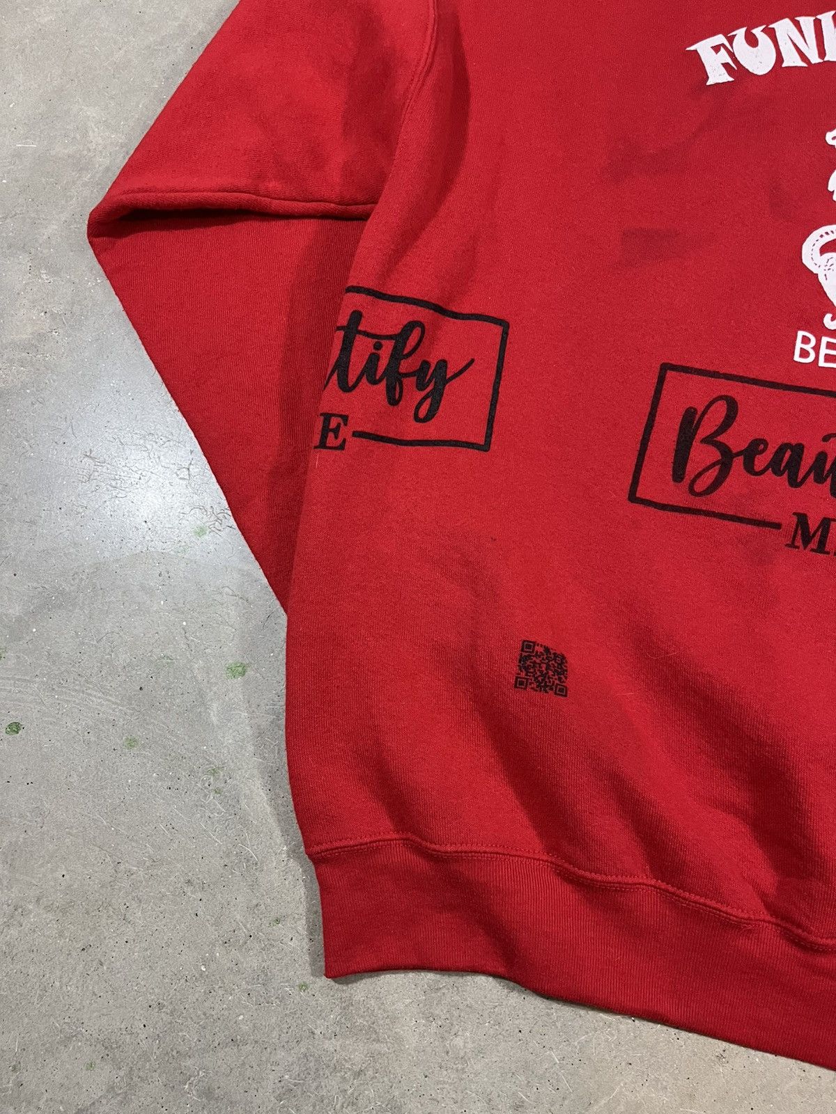 Vintage Vintage 90s Test Print Faded Red Crewneck Sweatshirt Size US XXL / EU 58 / 5 - 8 Thumbnail