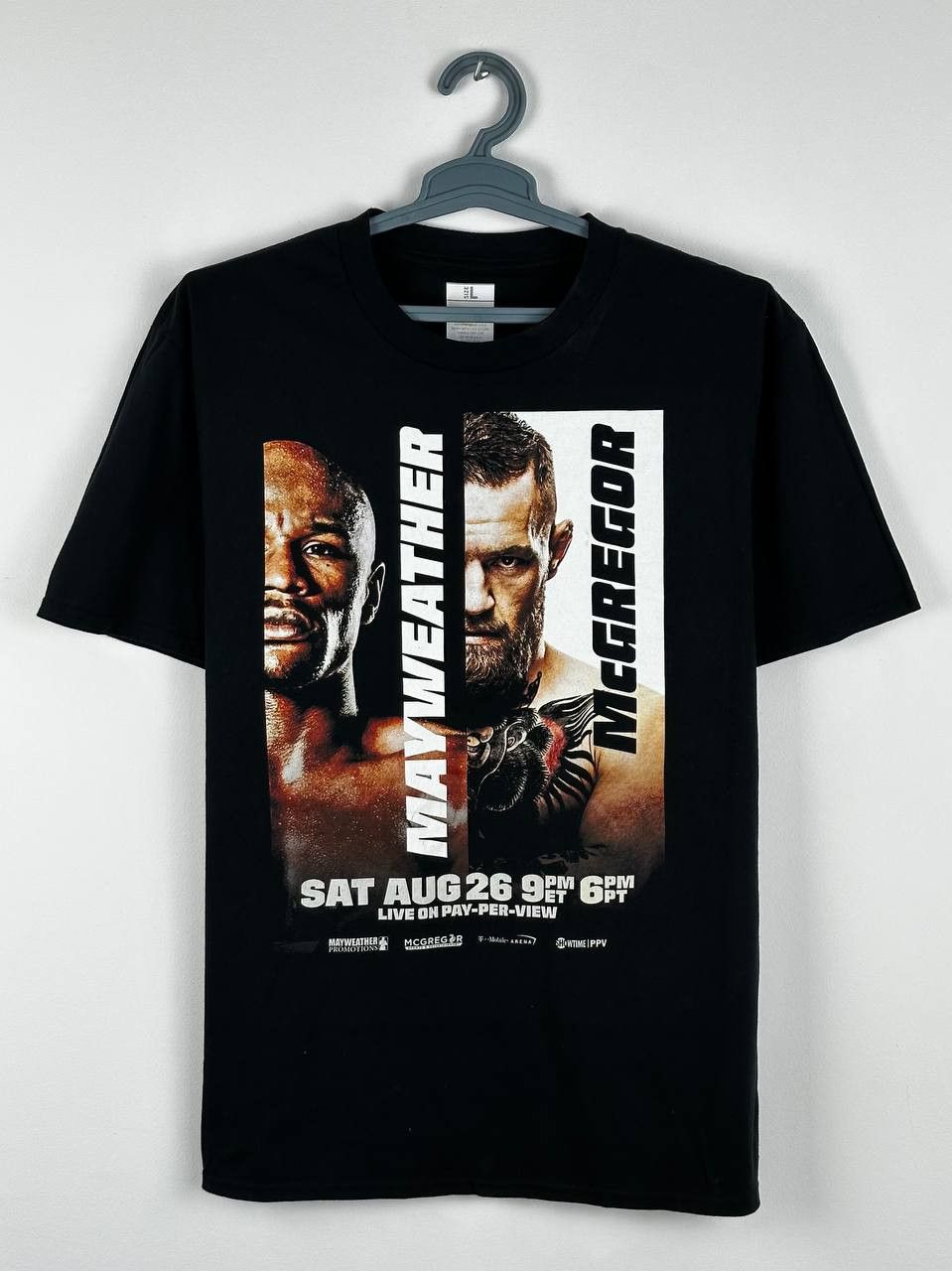 UFC × Vintage Conor Mc Gregor VS Floyd Mayweather Boxing T Shirt Size US L / EU 52-54 / 3 - 1 Thumbnail