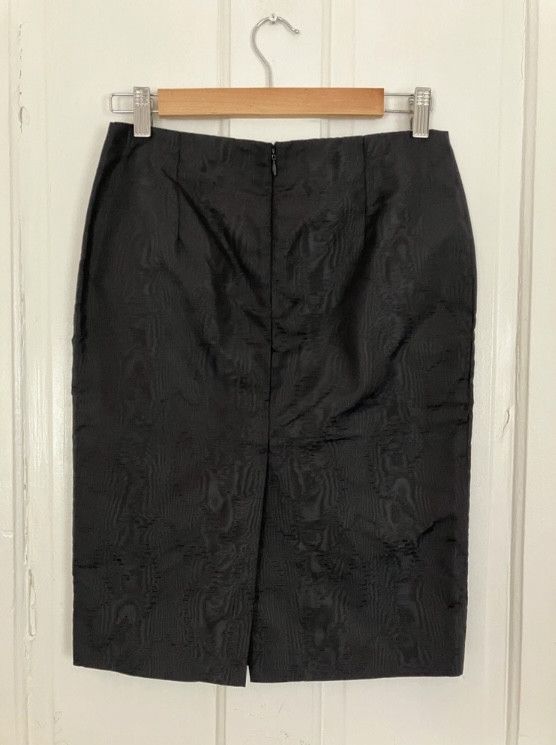 Alexander McQueen Alexander McQueen Textured Black Pencil Skirt Size 38" / US 16 / IT 52 - 4 Thumbnail