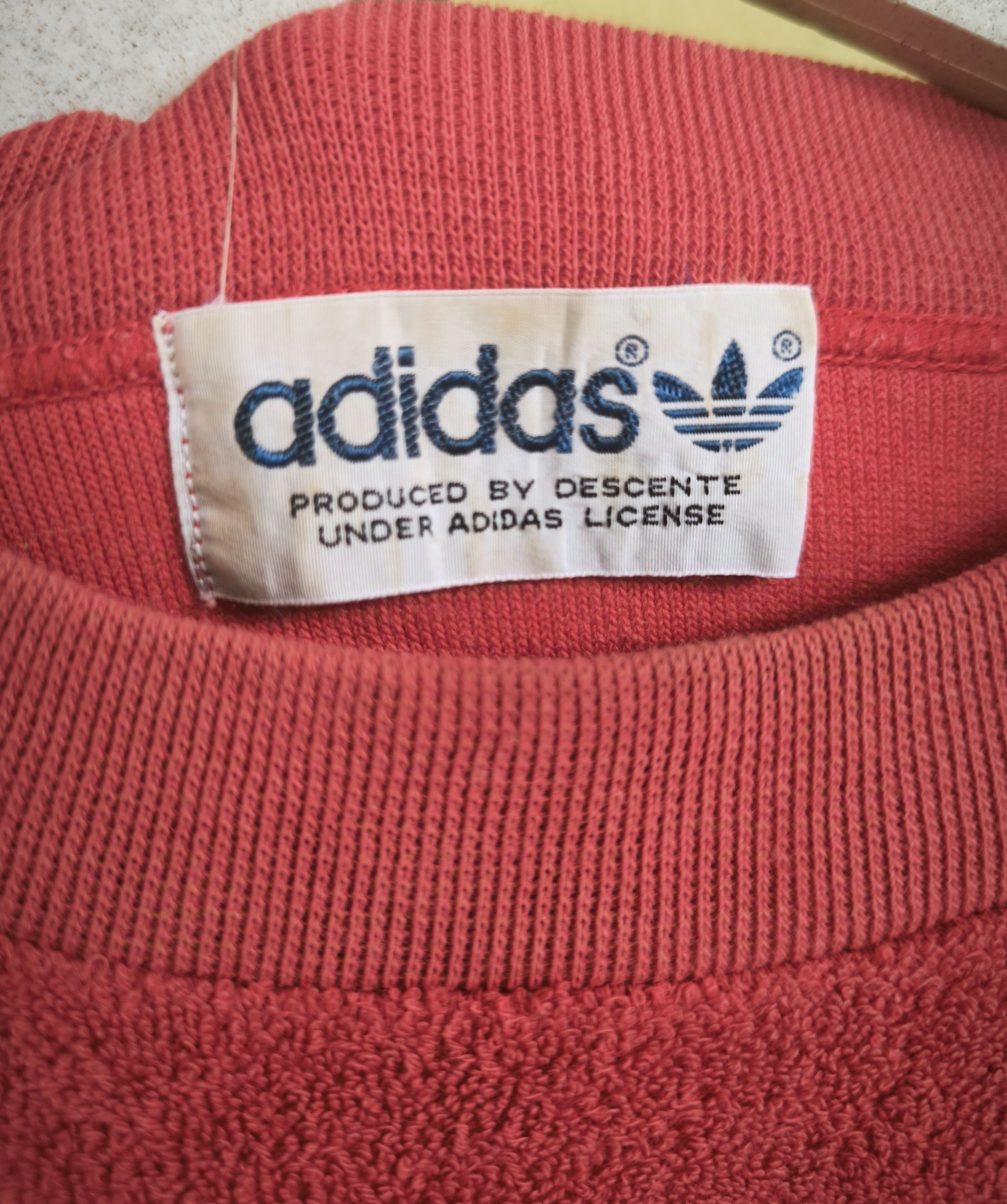 Adidas × Descente × Vintage Vtg ADIDAS trefoil by DESCENTE velvet sweatshirt Size US S / EU 44-46 / 1 - 5 Thumbnail