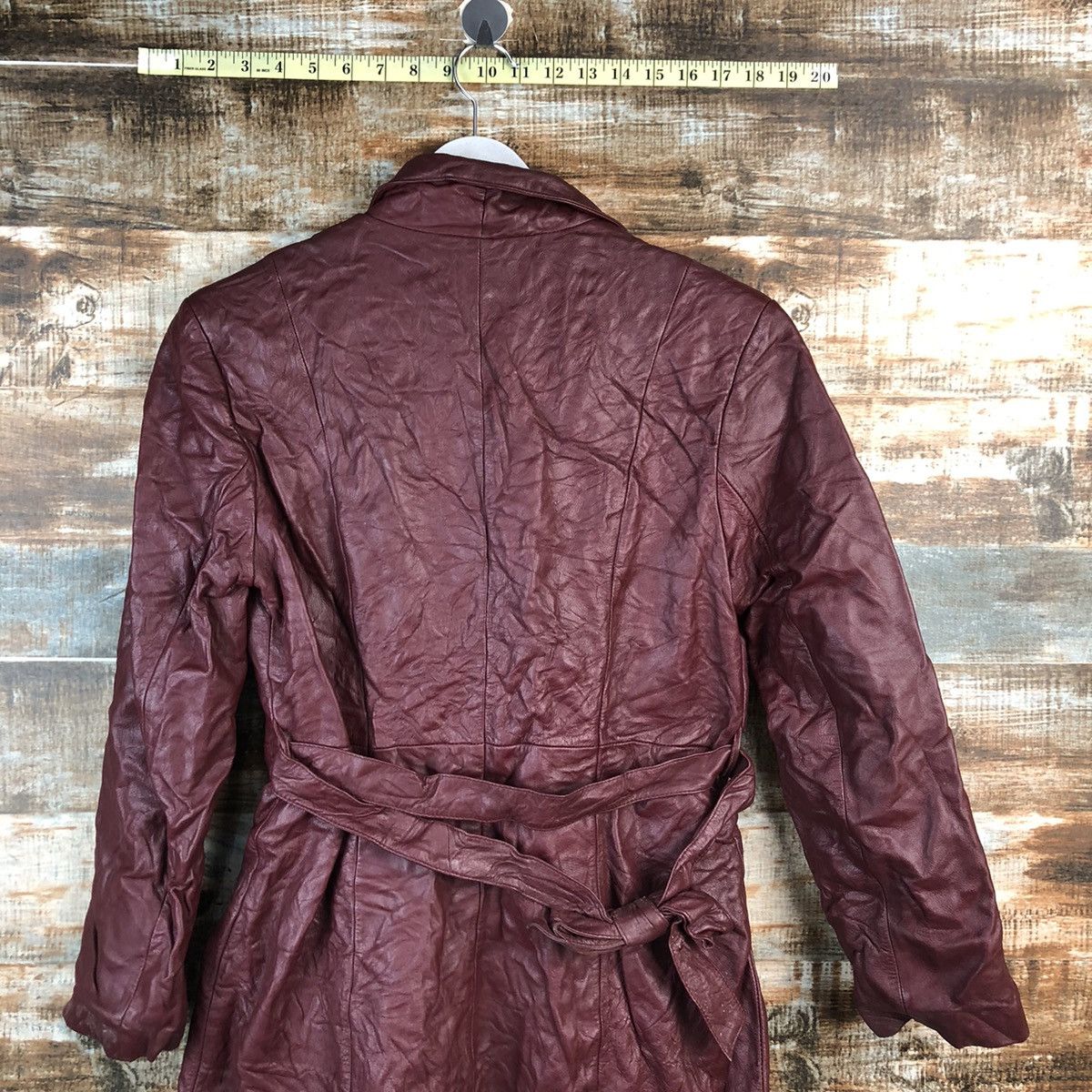 Vintage Alfredo Versace Maroon Leather Jacket #A2468 Size S / US 4 / IT 40 - 14 Thumbnail