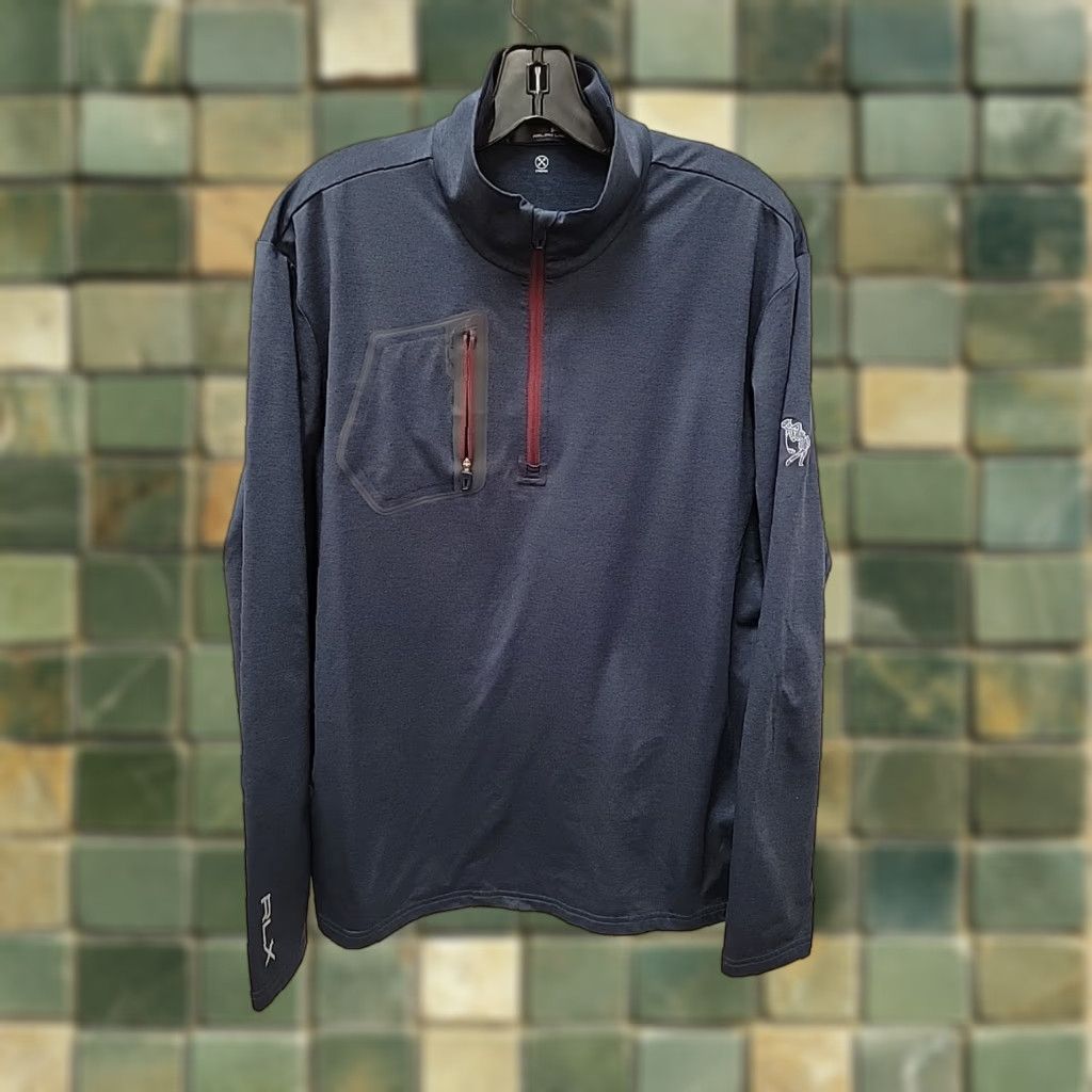 RLX Ralph Lauren RLX Ralph Lauren Performance 1/4 Zip Jacket Pullover Golf Mens L Blue Size US L / EU 52-54 / 3 - 1 Thumbnail