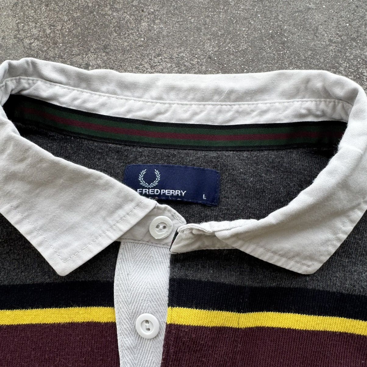 Fred Perry Fred Perry Vintage Stripped Rugby Long Sleeve T-Shirt Size US L / EU 52-54 / 3 - 9 Thumbnail
