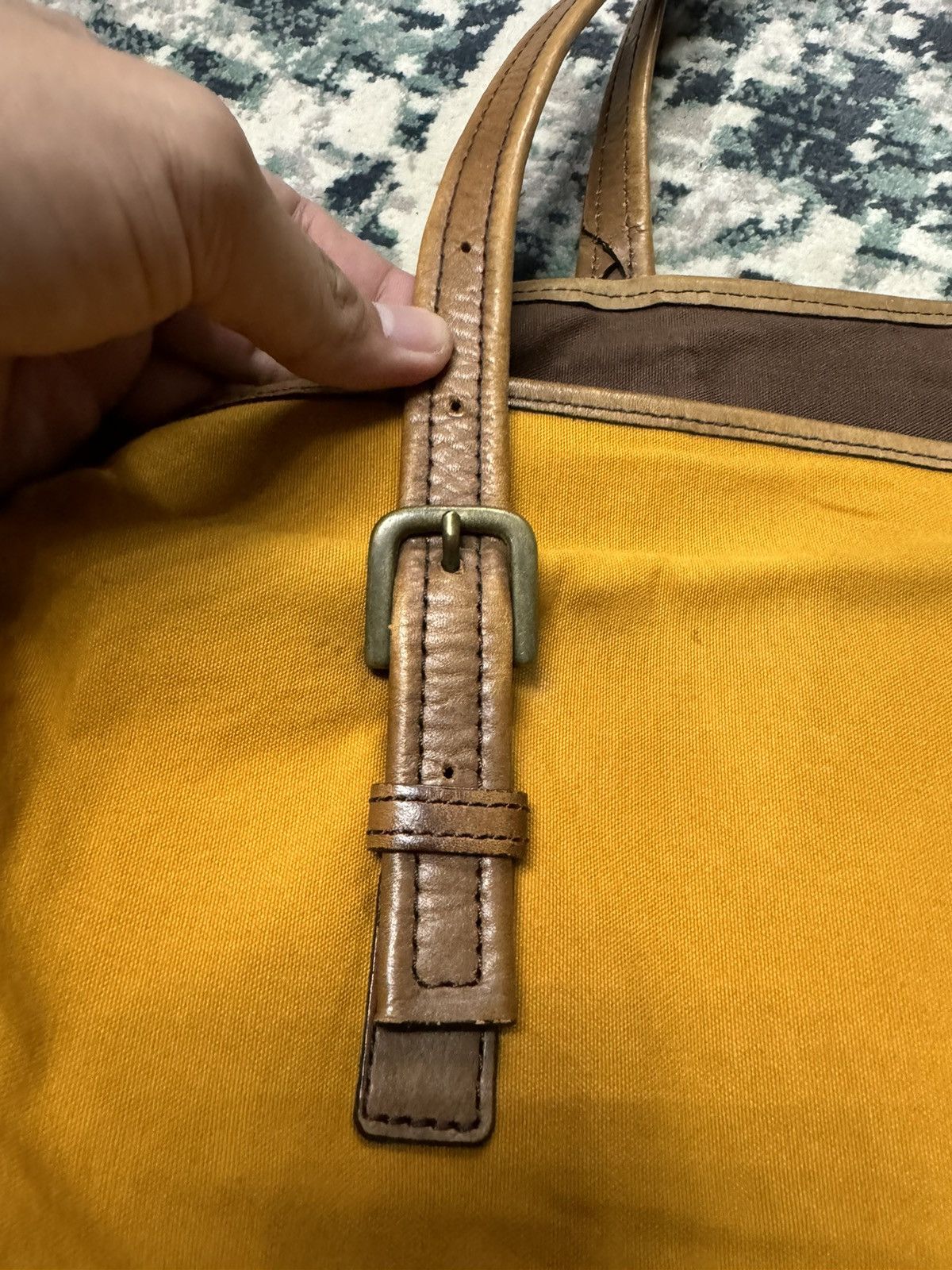 Maison MIHARA YASUHIRO MIHARAYASUHIRO FABRIC AND LEATHER TOTE BAG Size ONE SIZE - 7 Thumbnail