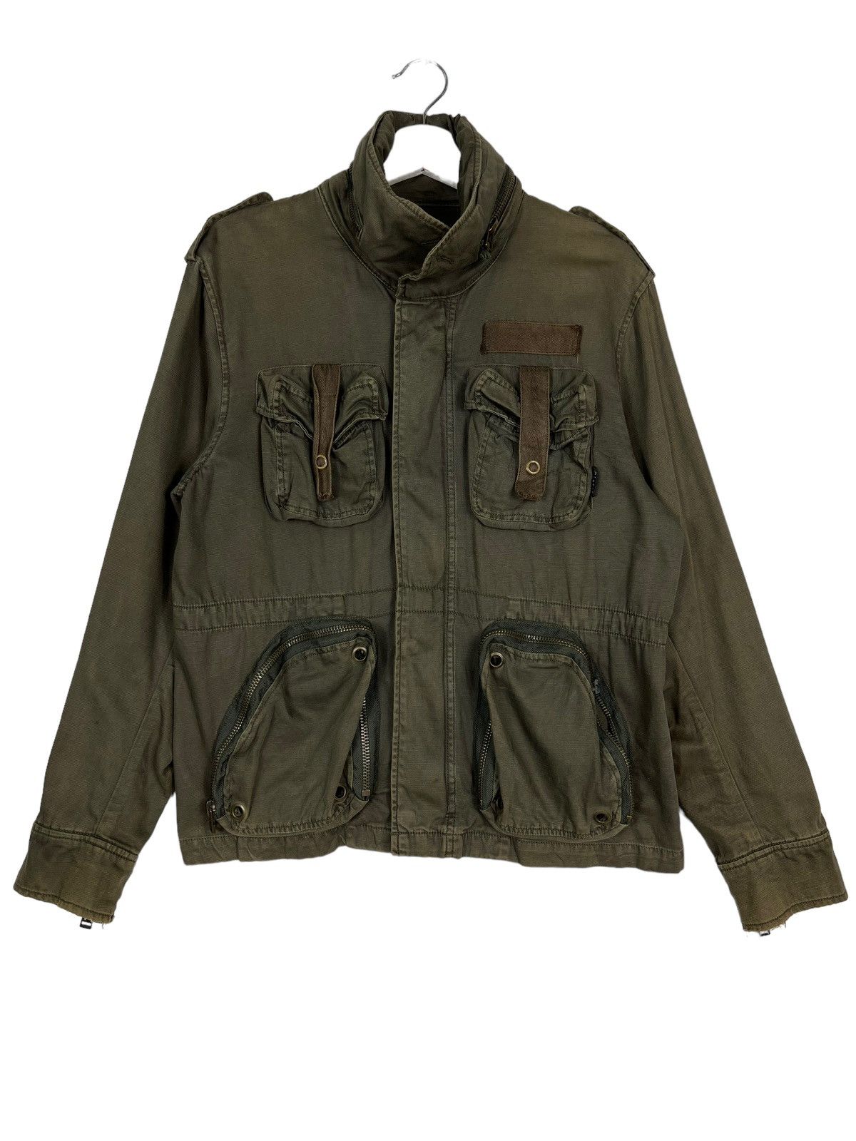 Designer × Japanese Brand 🔥 OTARIE CARGO UTILITY MILITARY STYLE JACKET Size US M / EU 48-50 / 2 - 2 Thumbnail