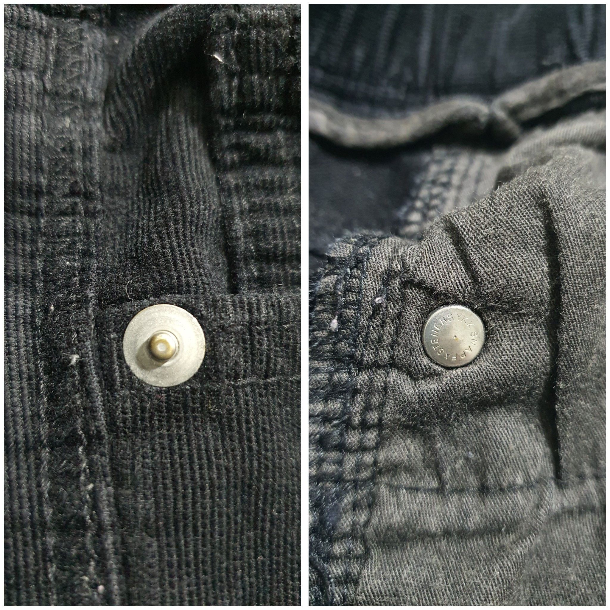 Japanese Brand × MOUSSY AZUL BY MOUSSY 28”-33”/36” BLACK CORDUROY ANKLE PANTS Size US 32 / EU 48 - 6 Thumbnail