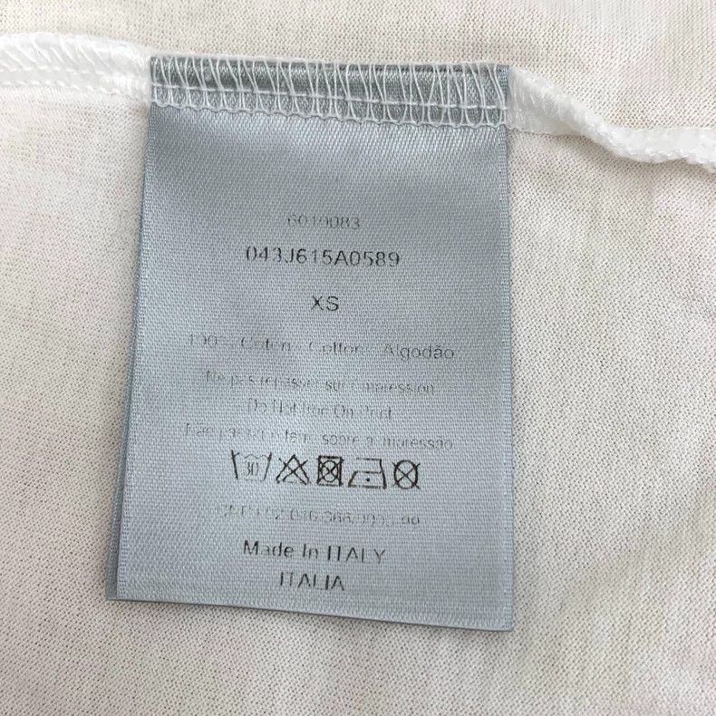 Dior Dior White logo letter print cotton round-neck short-sleeve Size US XS / EU 42 / 0 - 7 Thumbnail